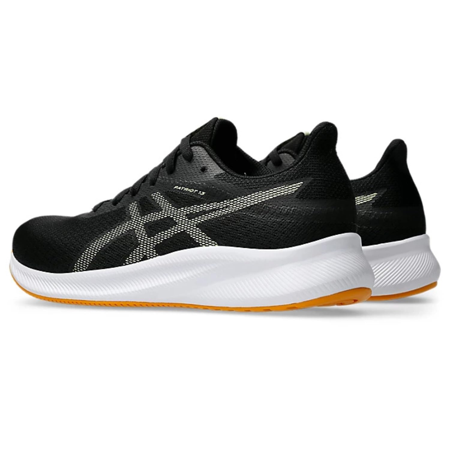 ASICS Men's Patriot 13 Running Shoes - Black/Huddle Yellow - Image 4