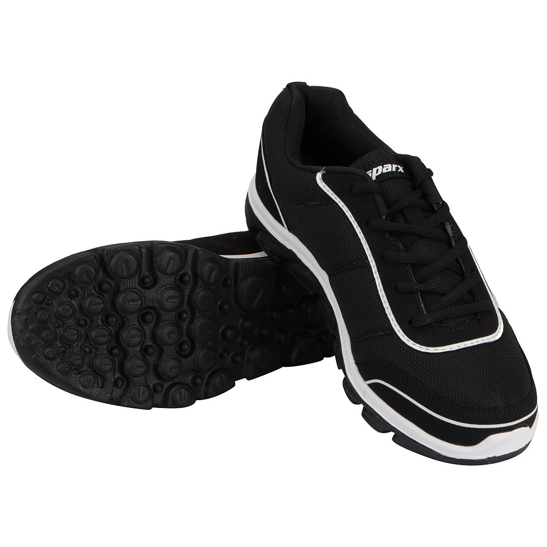 SPARX Men's Running Shoes - Black White - Image 3