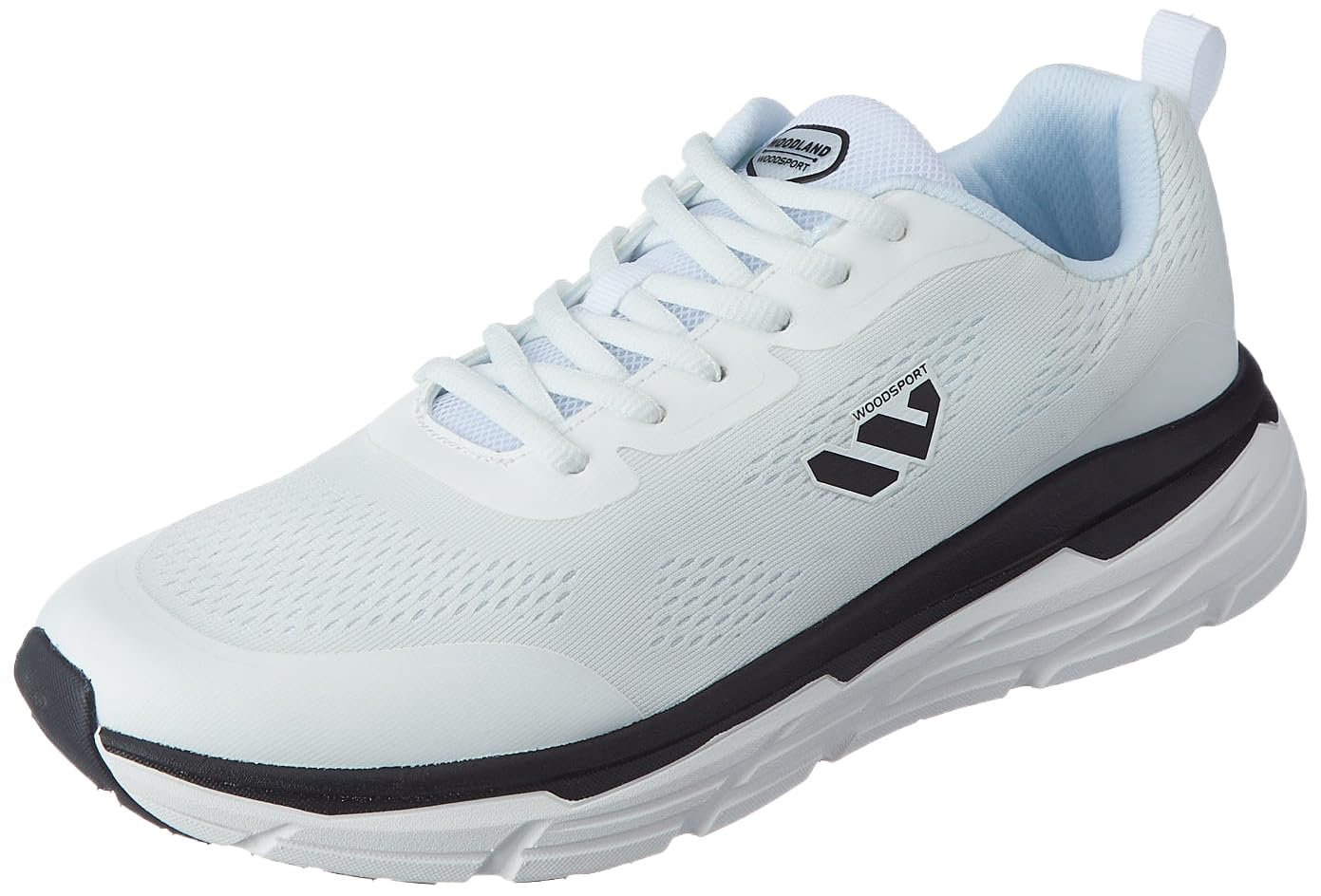 Woodland Men's White Mesh Sports Shoes