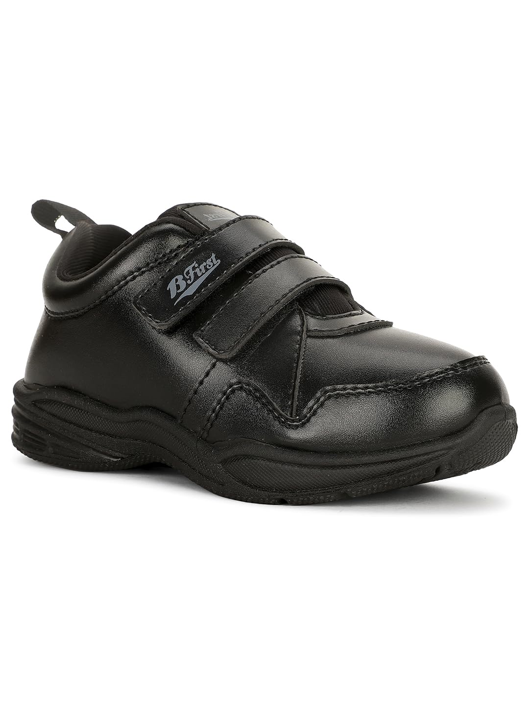 Bata Unisex Black Velcro School Shoes - Image 2