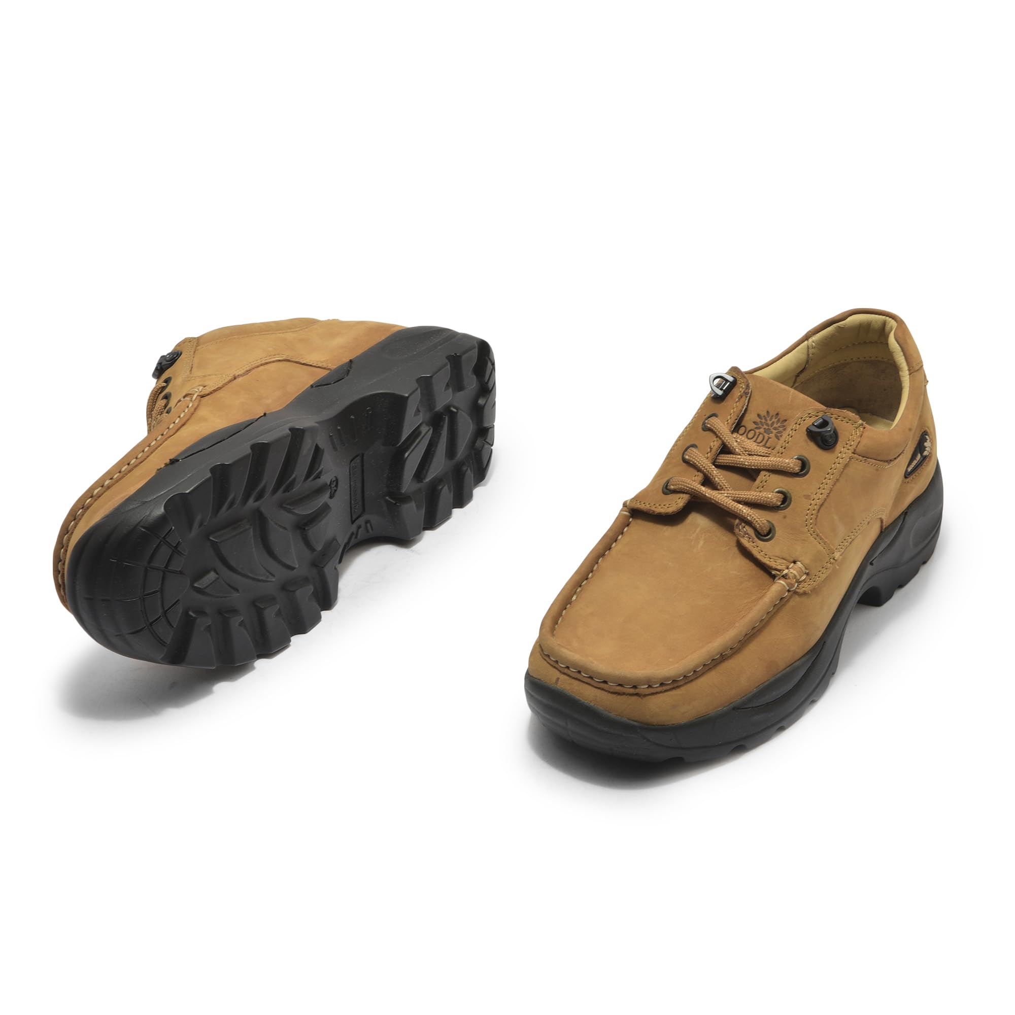 Woodland Men's Leather Casual Shoes - Camel - Image 3