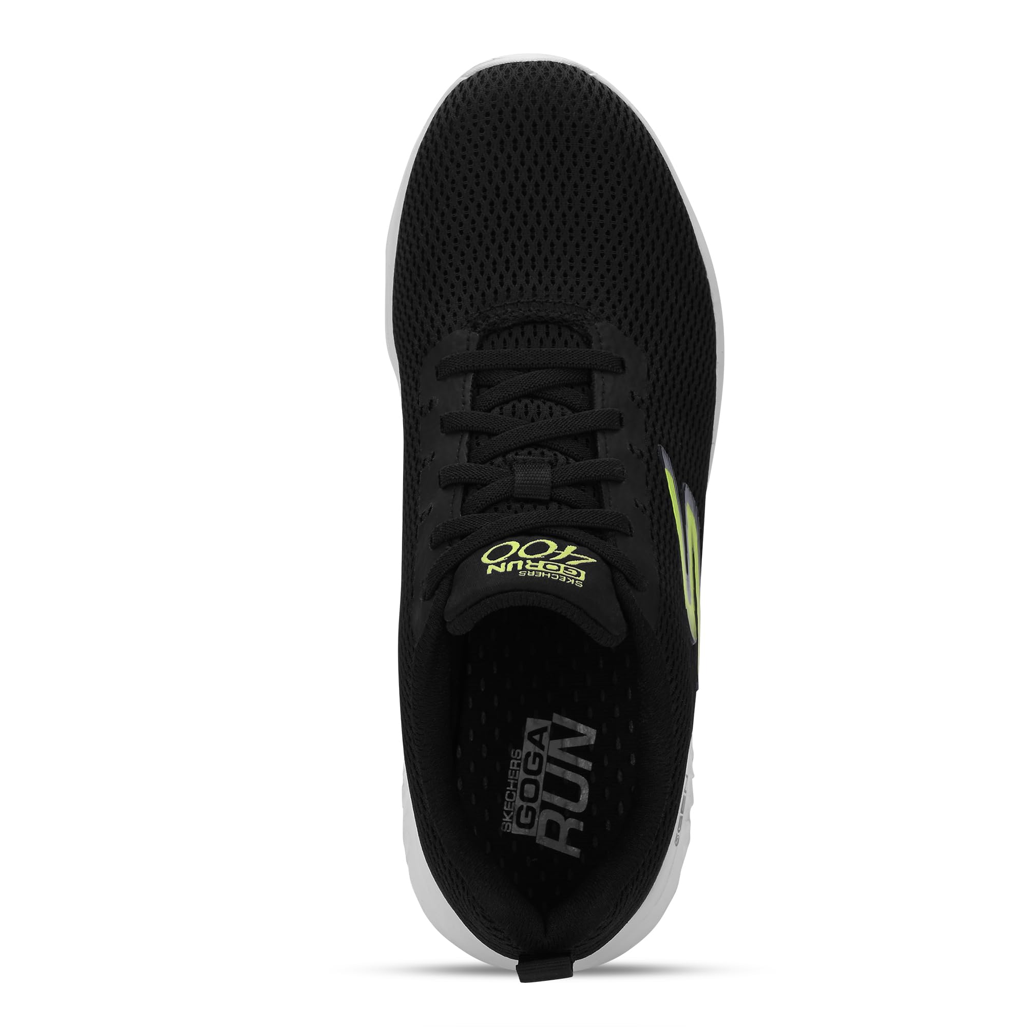 Skechers Men's Go Run 400 - Black/Lime - Image 2
