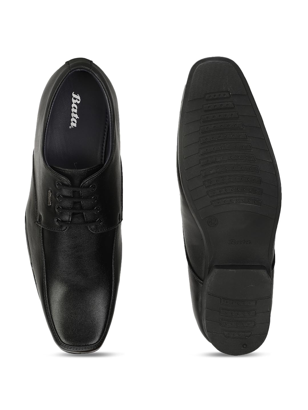 Bata Men's Black Formal Lace-up Shoes - Image 5