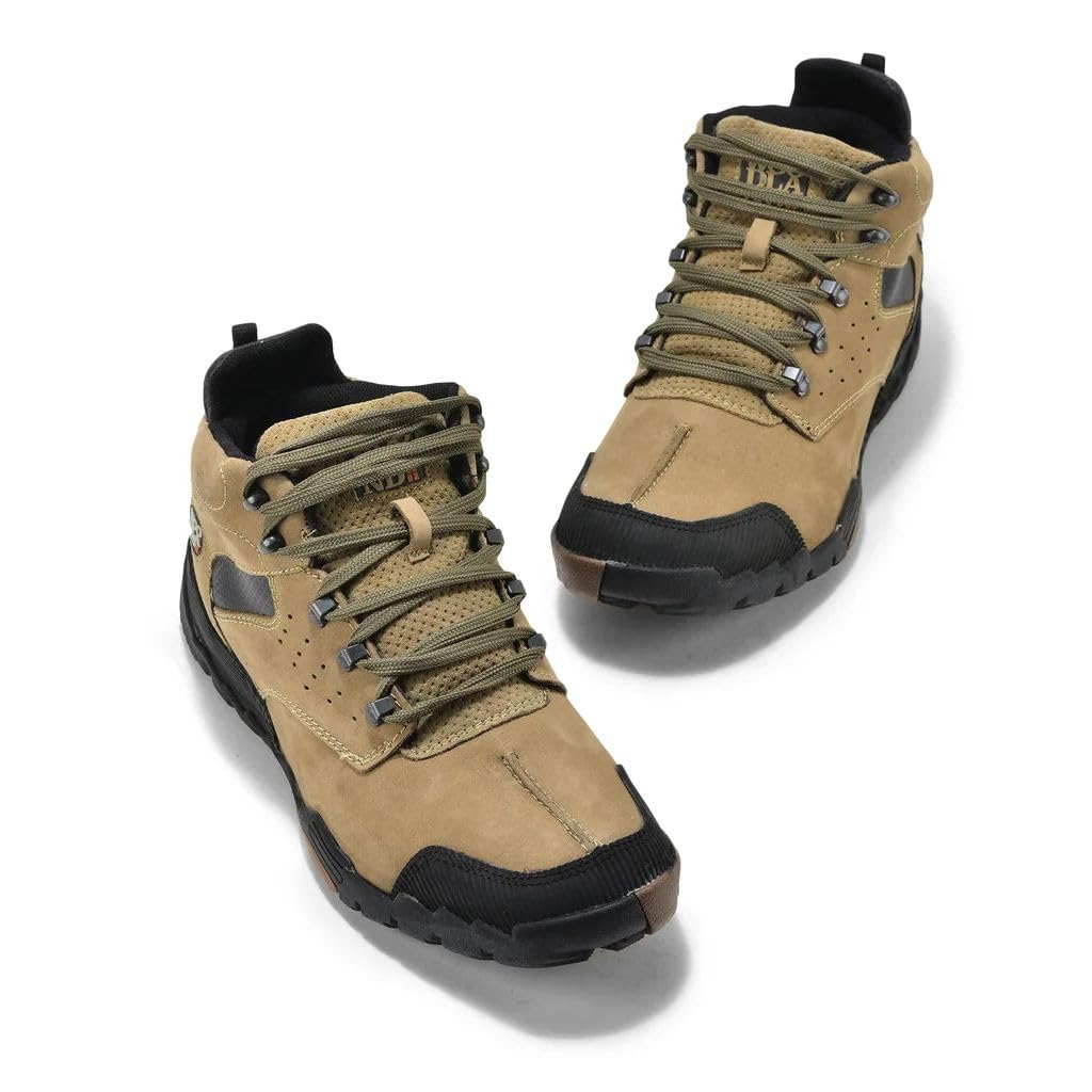 Woodland Men's Khaki Leather Casual Shoe - Image 3