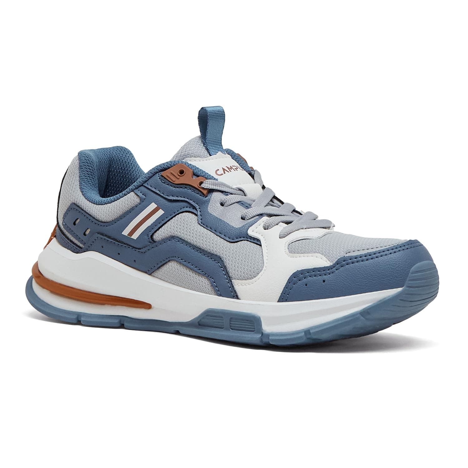 Campus Men's Harmony Sneakers - Light Grey Red Slate