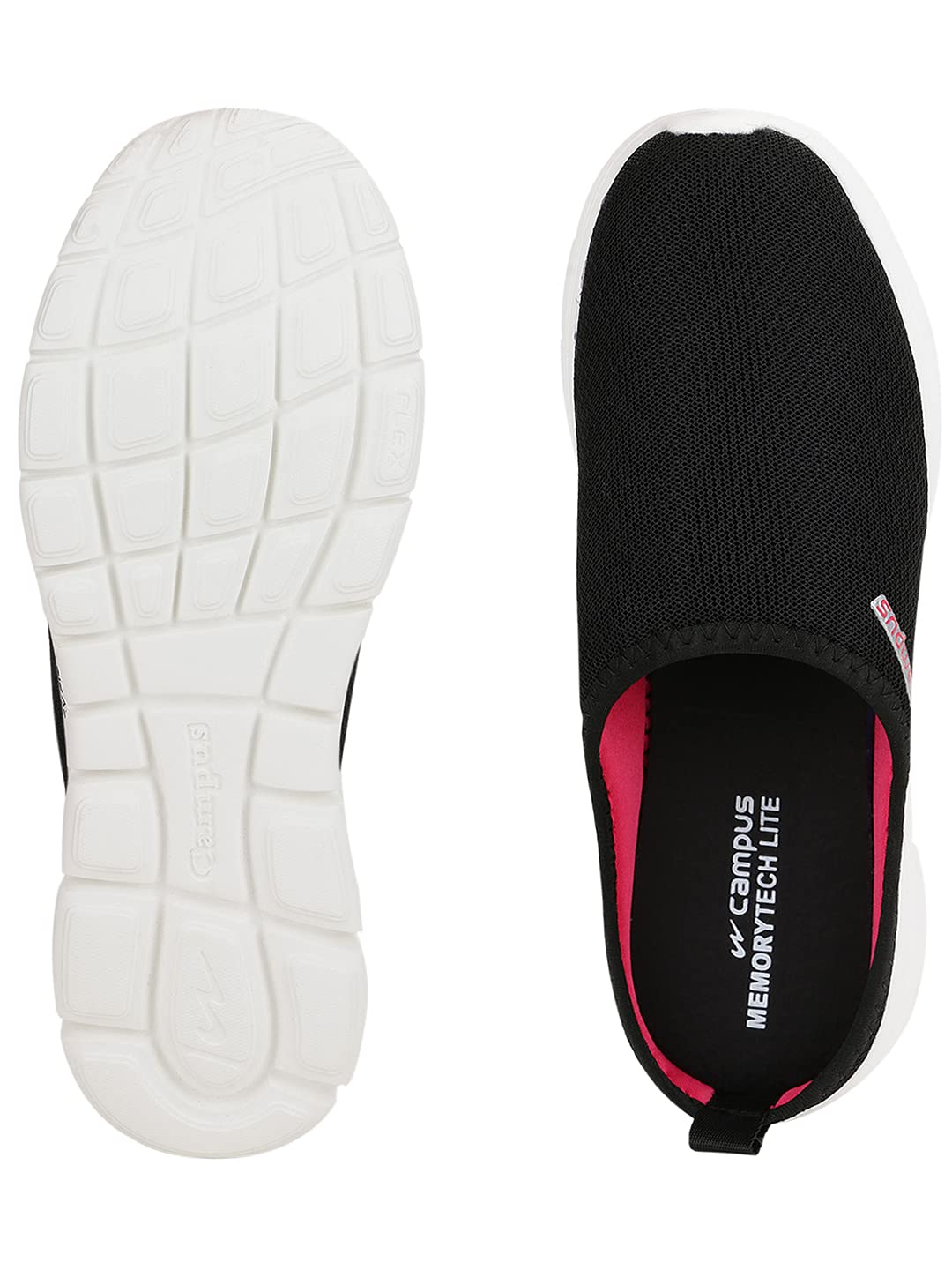 Campus Kim Women's Walking Shoes - Black/Rani - Image 5