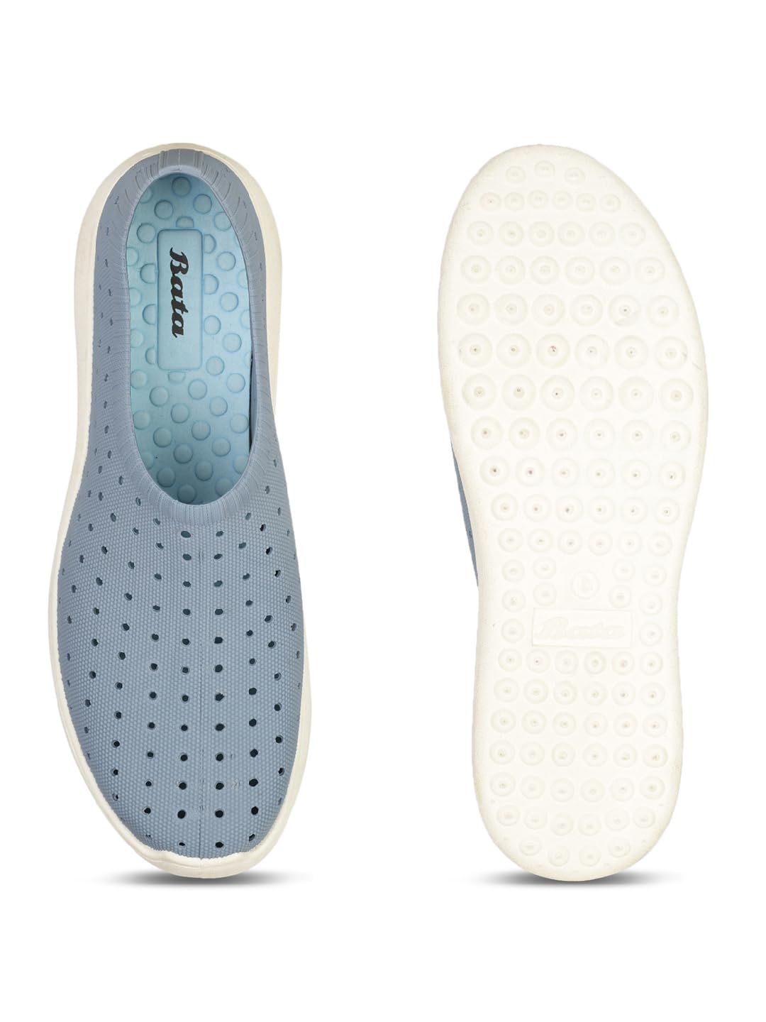 Bata Women's Light Blue Slip-On Walking Shoes - Image 5