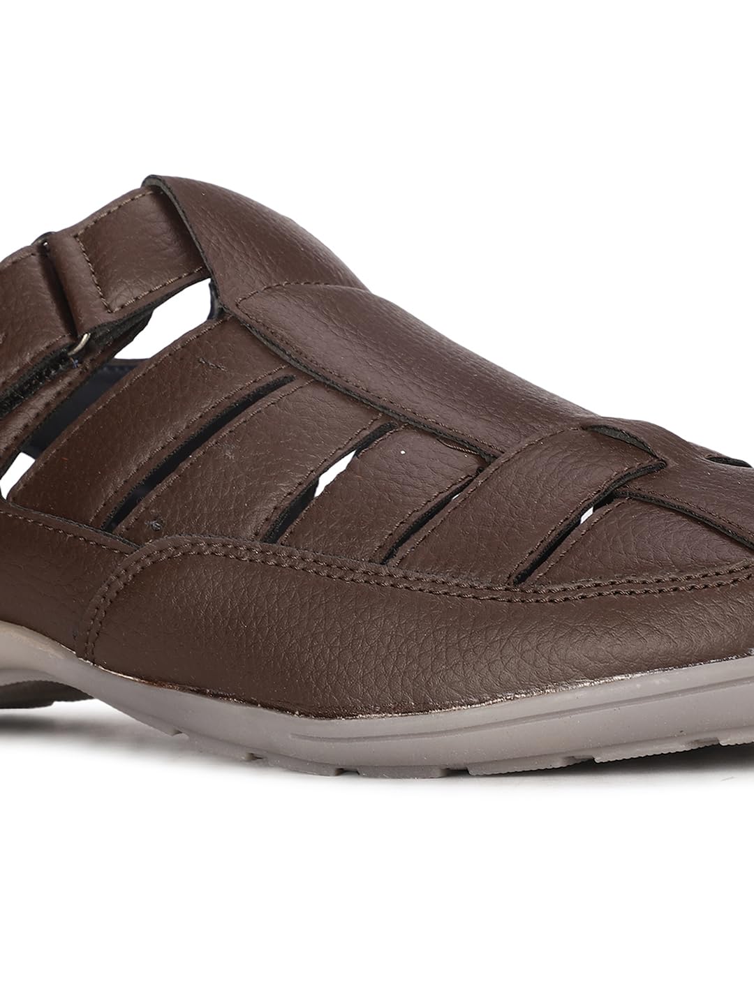 Bata Men's Brown Slip-on Fisherman Sandal - Image 5