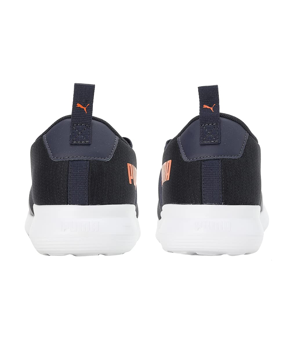 Puma Mens Turf Slip On - Parisian Night-Vibrant Orange-White - Image 4