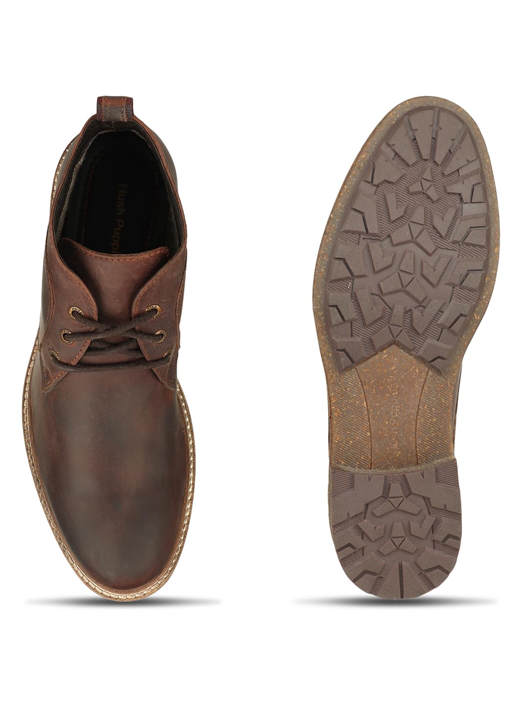 Hush Puppies Men's Apollo Mid Cut Brown Boots - Image 4