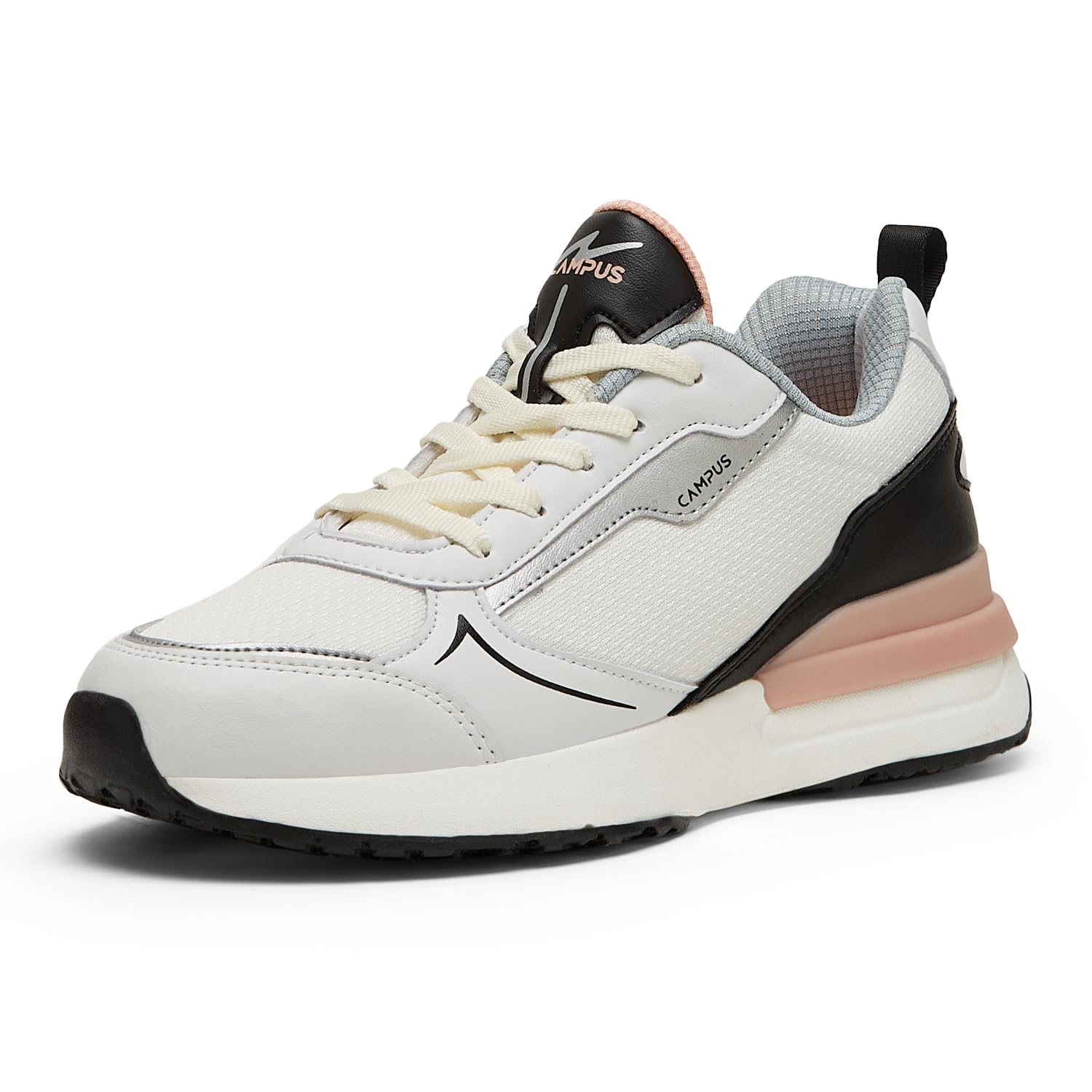 Campus Women's RASSLE Sneakers - WHT/BLK