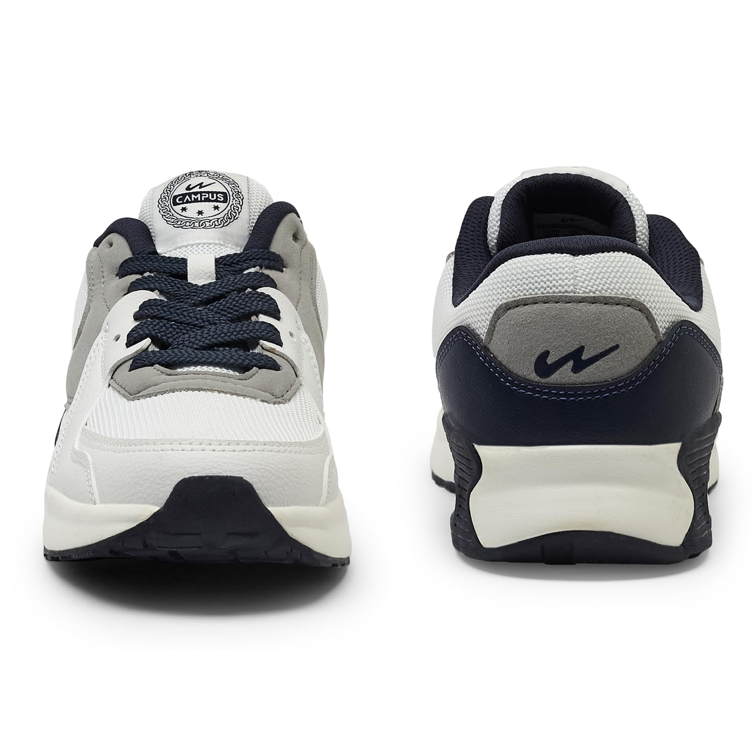 Campus Men's Starship Sneakers - WHT/Navy - Image 3