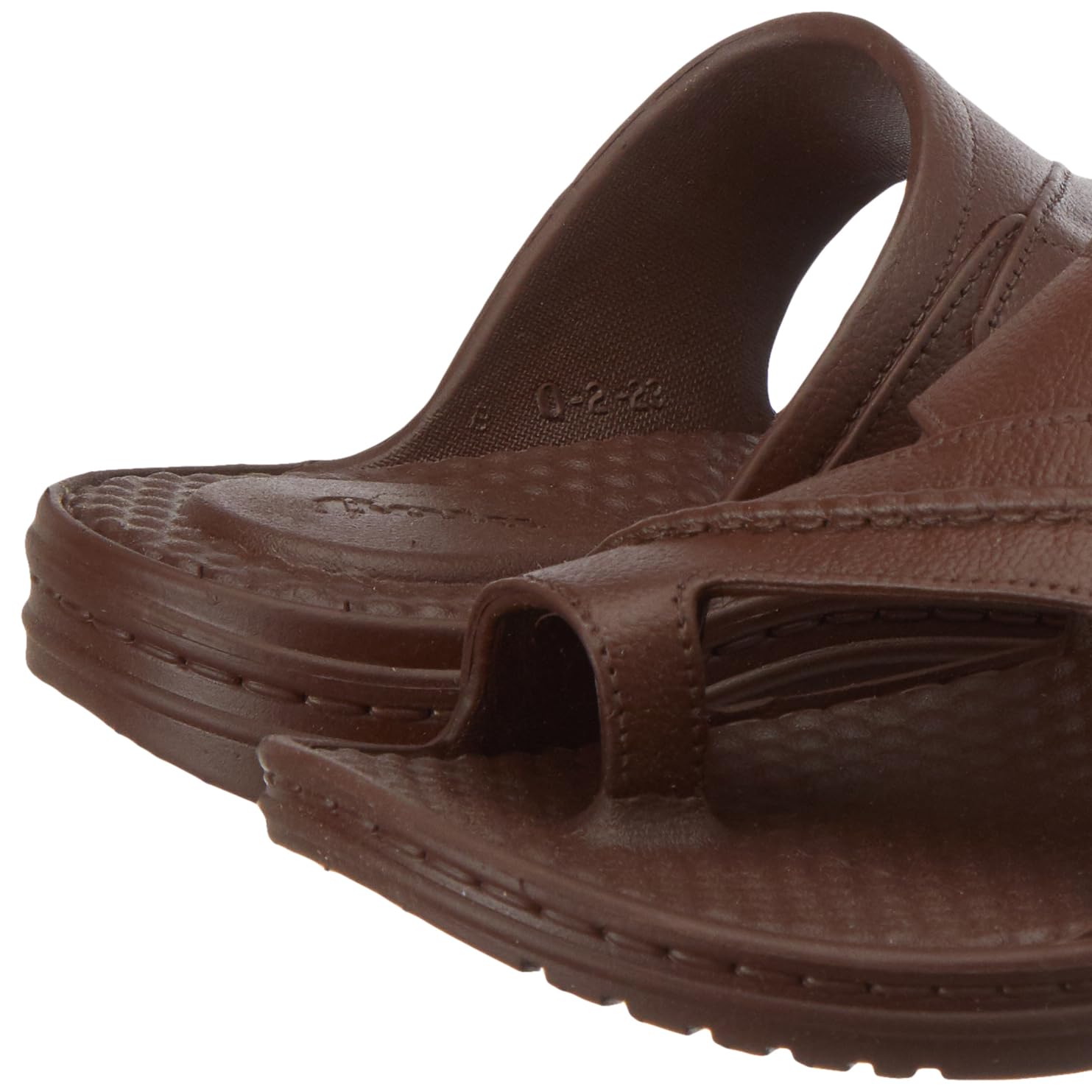 BATA Men's JACOB MONO Toe Ring Slippers - DARK BROWN - Image 3