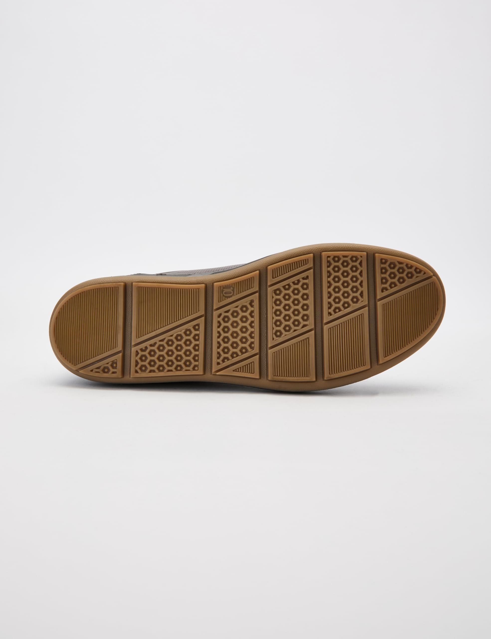 Symbol Men's Brown Leather Sneakers - Image 3
