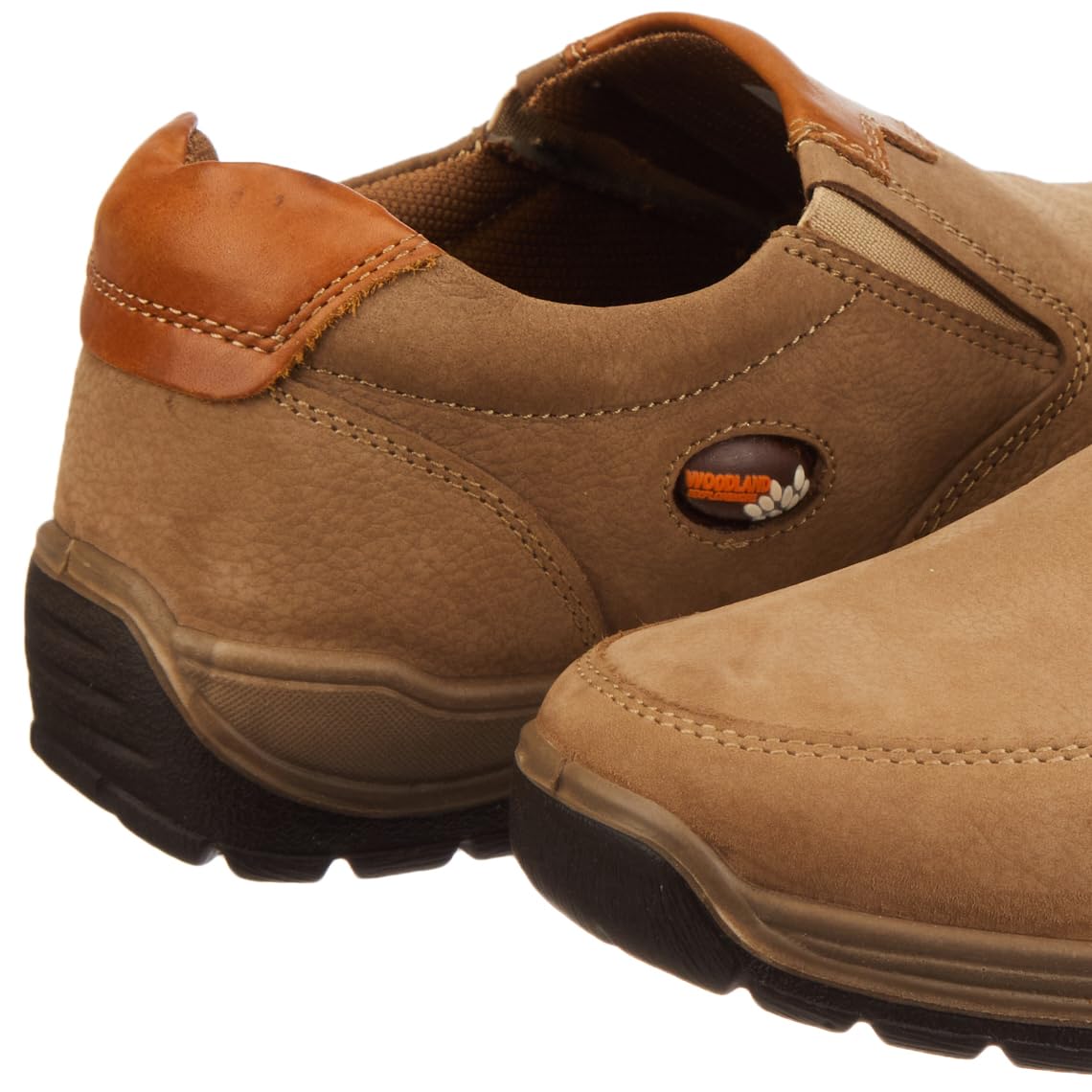 Woodland Men's Nubuk Casual Shoes - DKHAKI - Image 3