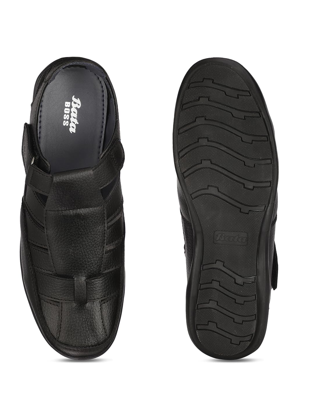 Bata Men's Slip-on Fisherman Sandal - Black - Image 4