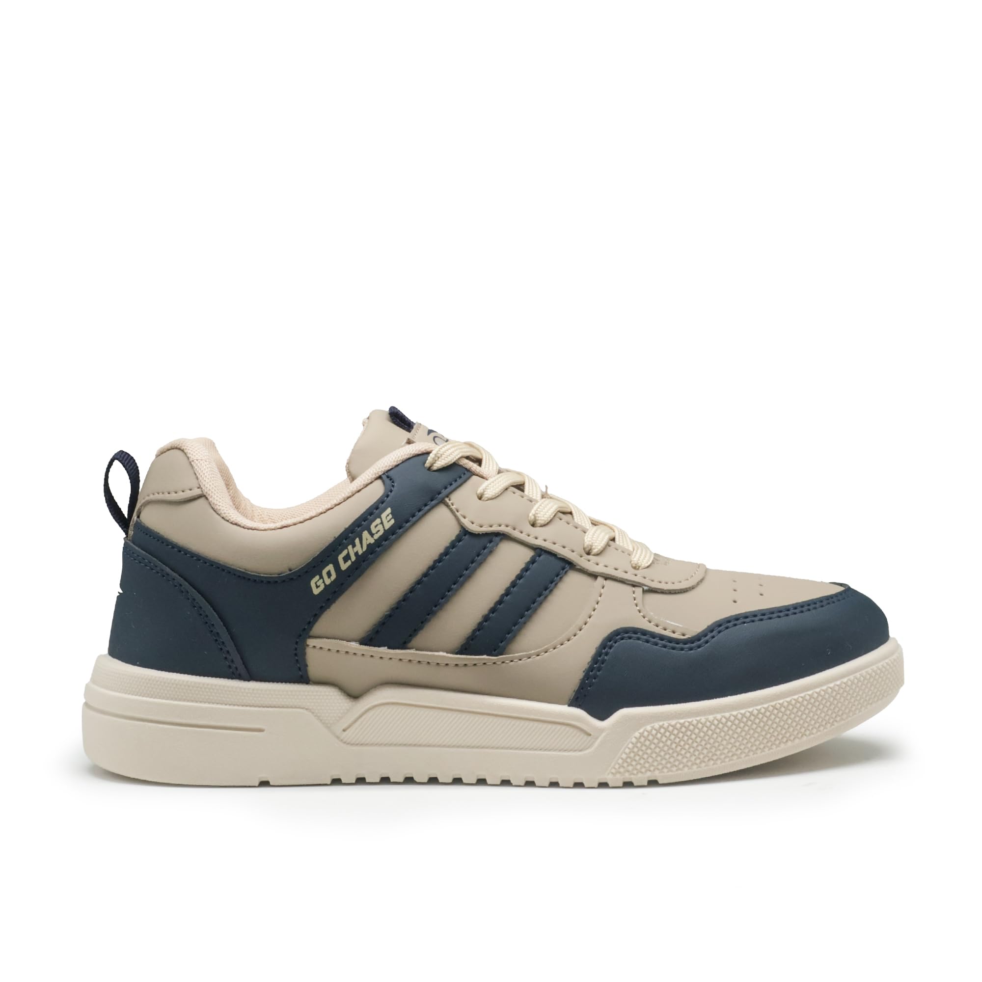 ASIAN CRUZER Casual Sneakers for Men - Beige Navy - Image 3