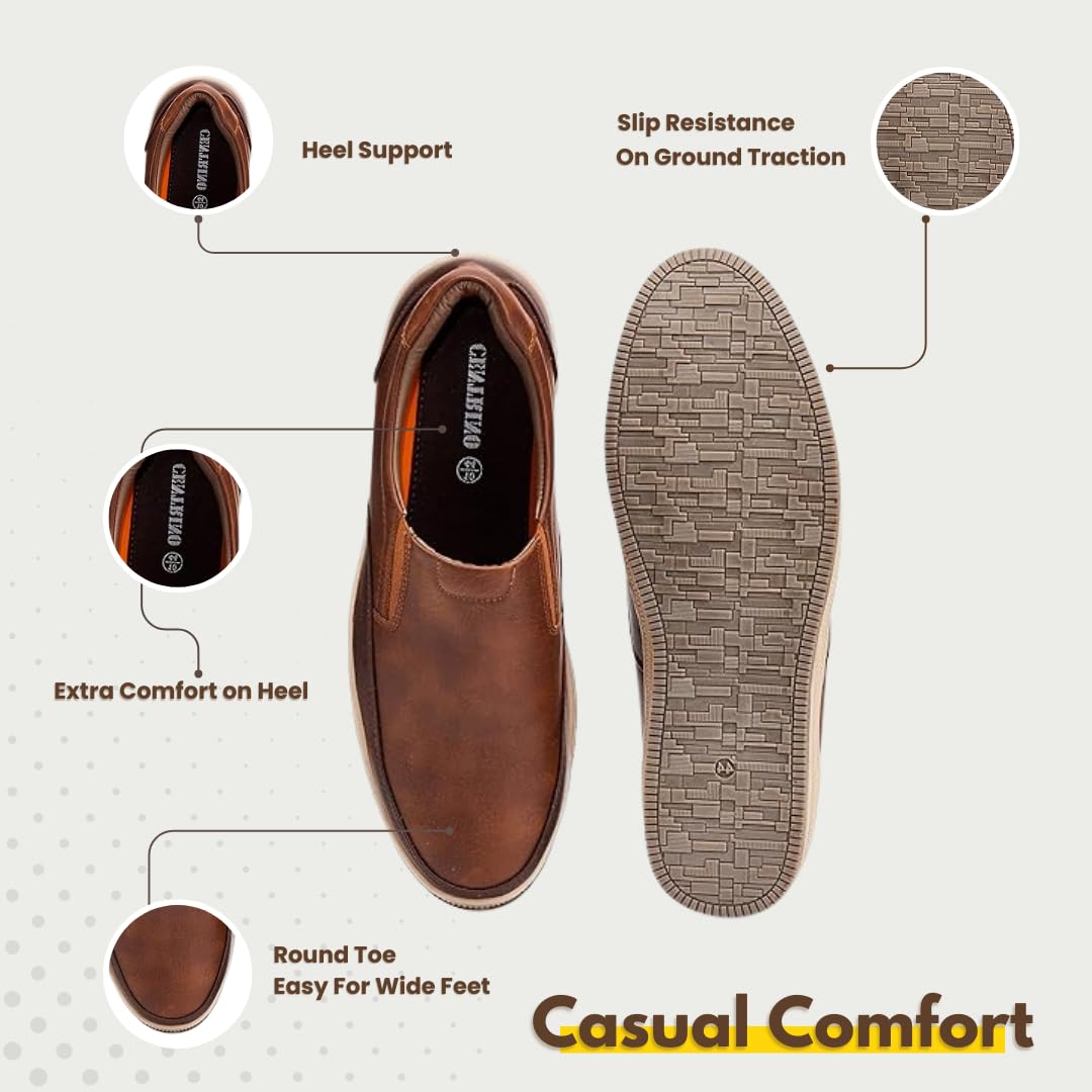 Centrino Men's Brown Moccasins - Image 3