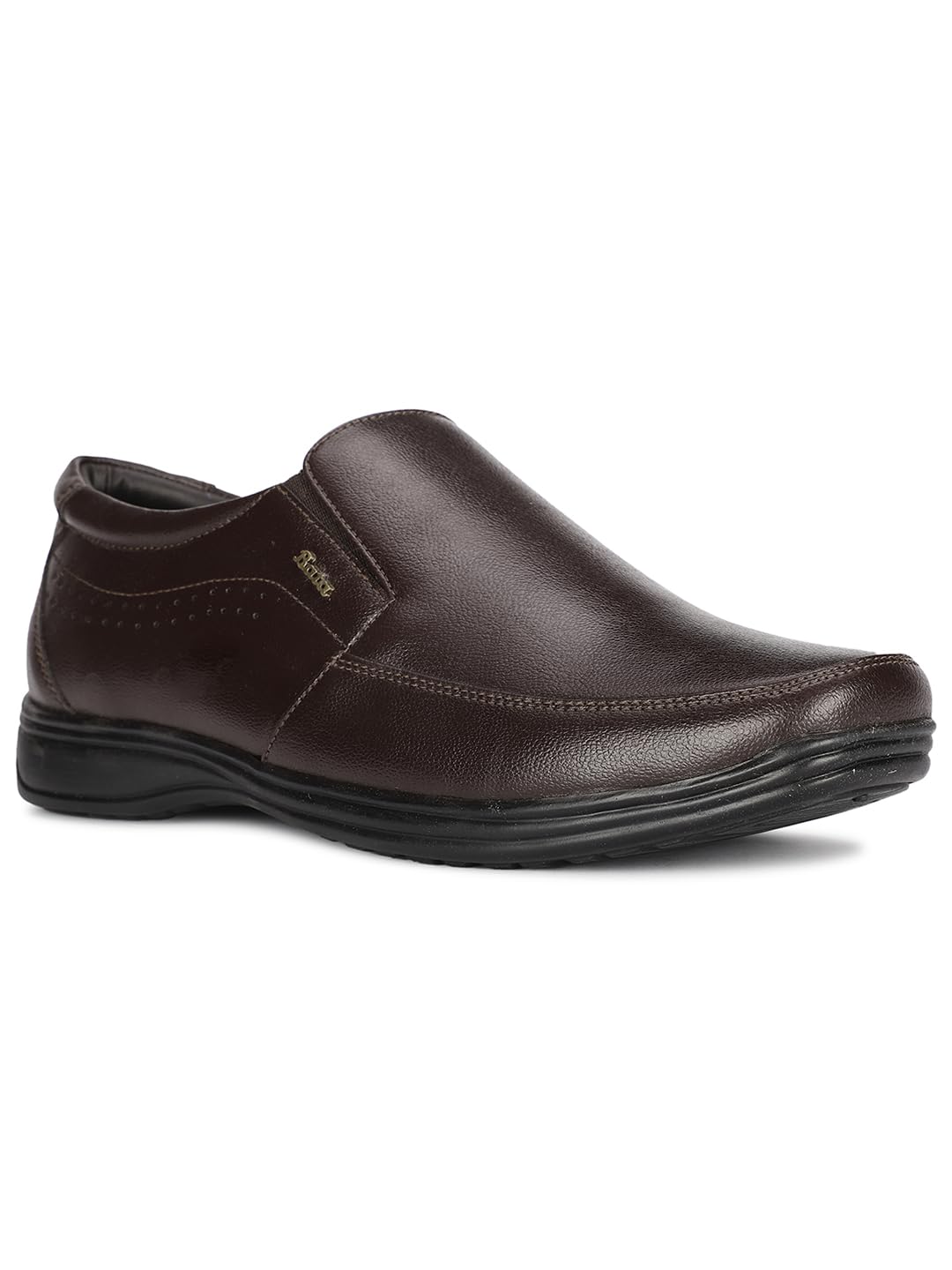 Bata Men's Slip-on Formal Shoes - Brown - Image 2