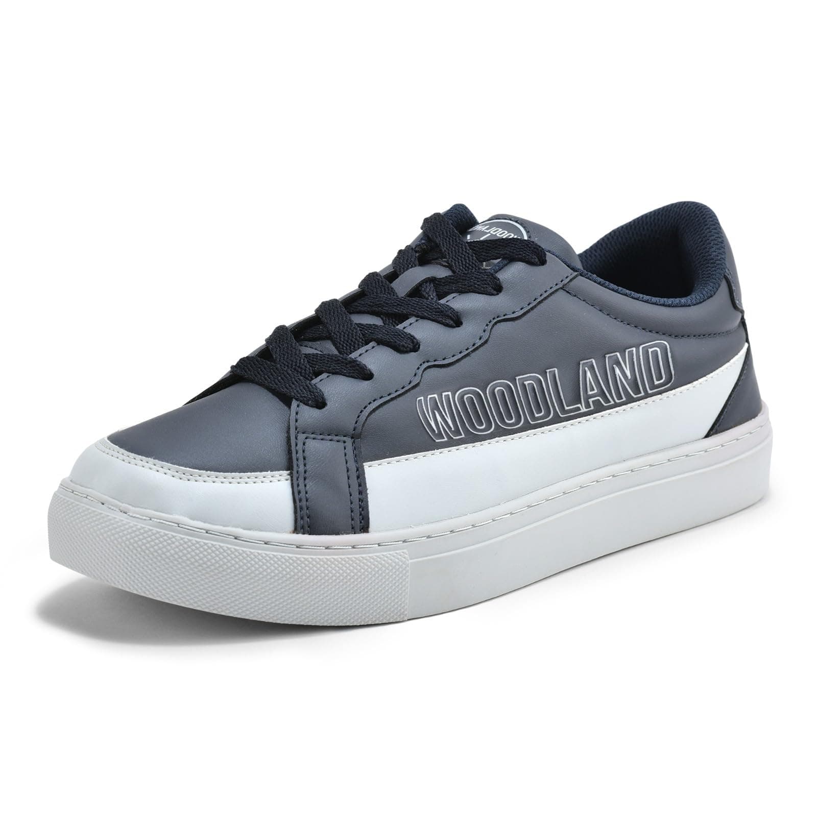 Woodland Men's Navy PU Sneakers