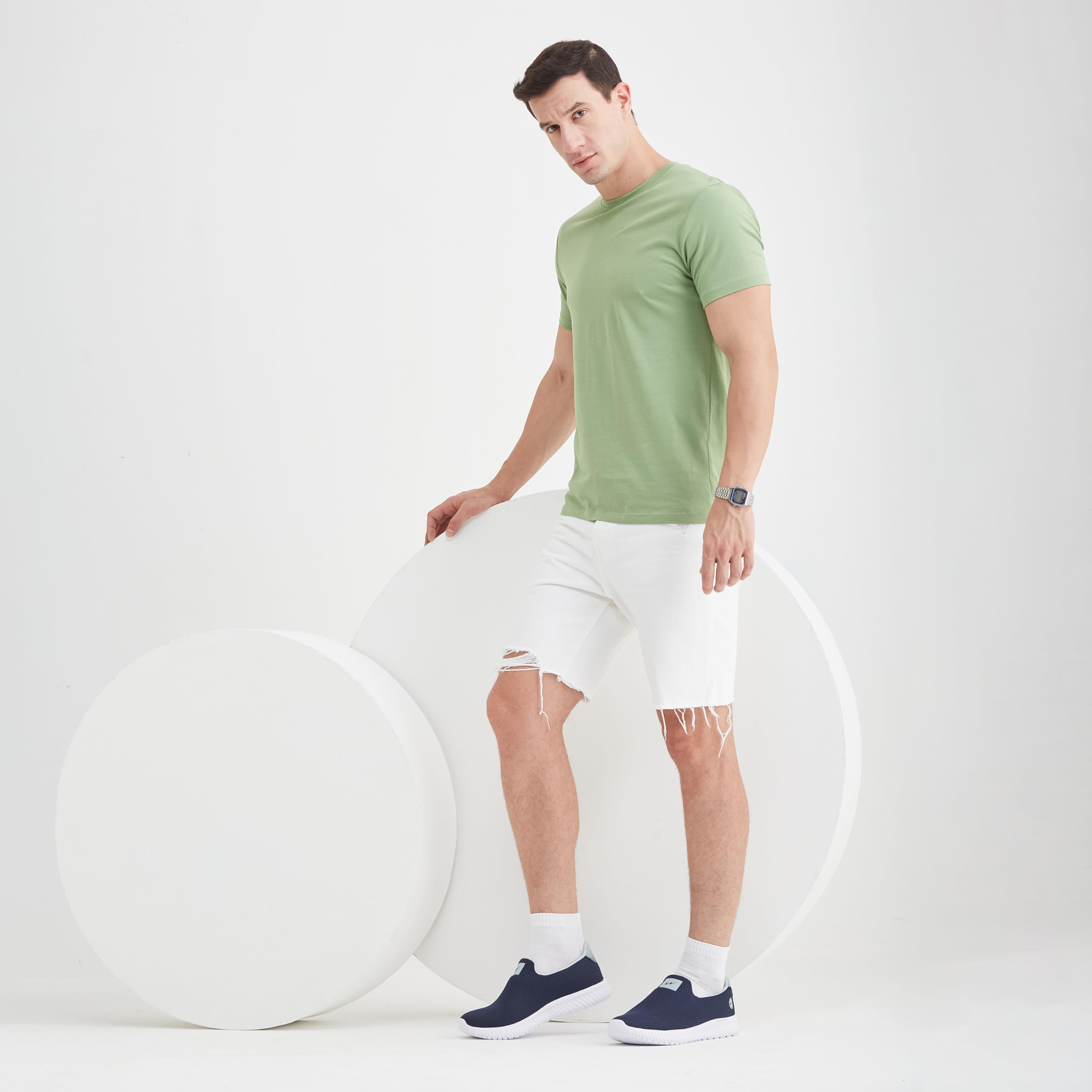 Campus Men's OXYFIT Walking Shoes - Blu/Gry - Image 3