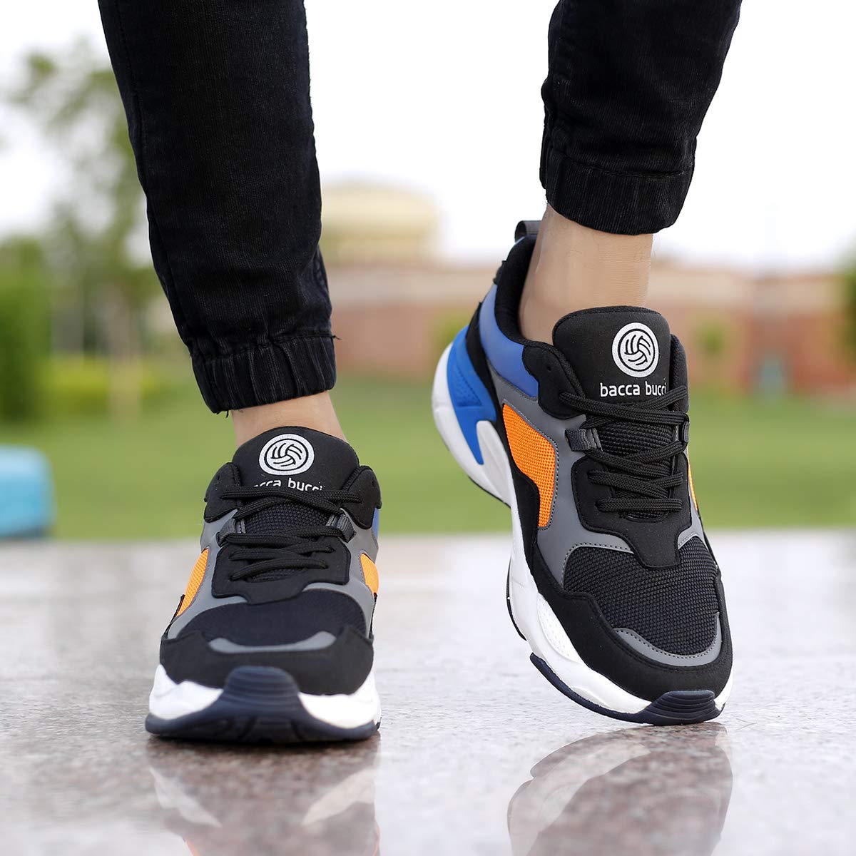 Bacca Bucci Men's Velocity Running Shoes - Blue - Image 4