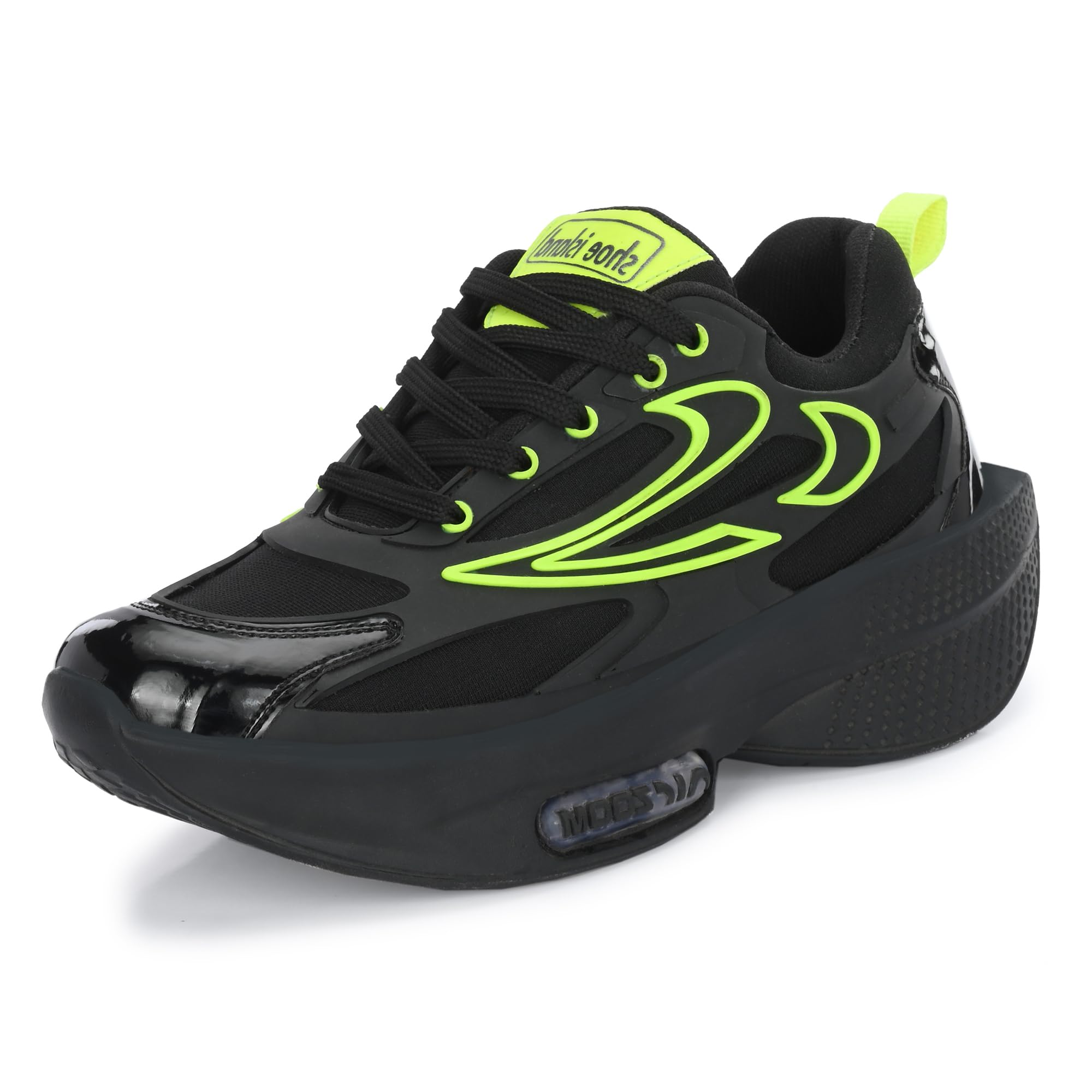 Shoe Island Running Shoes for Men - Black Green