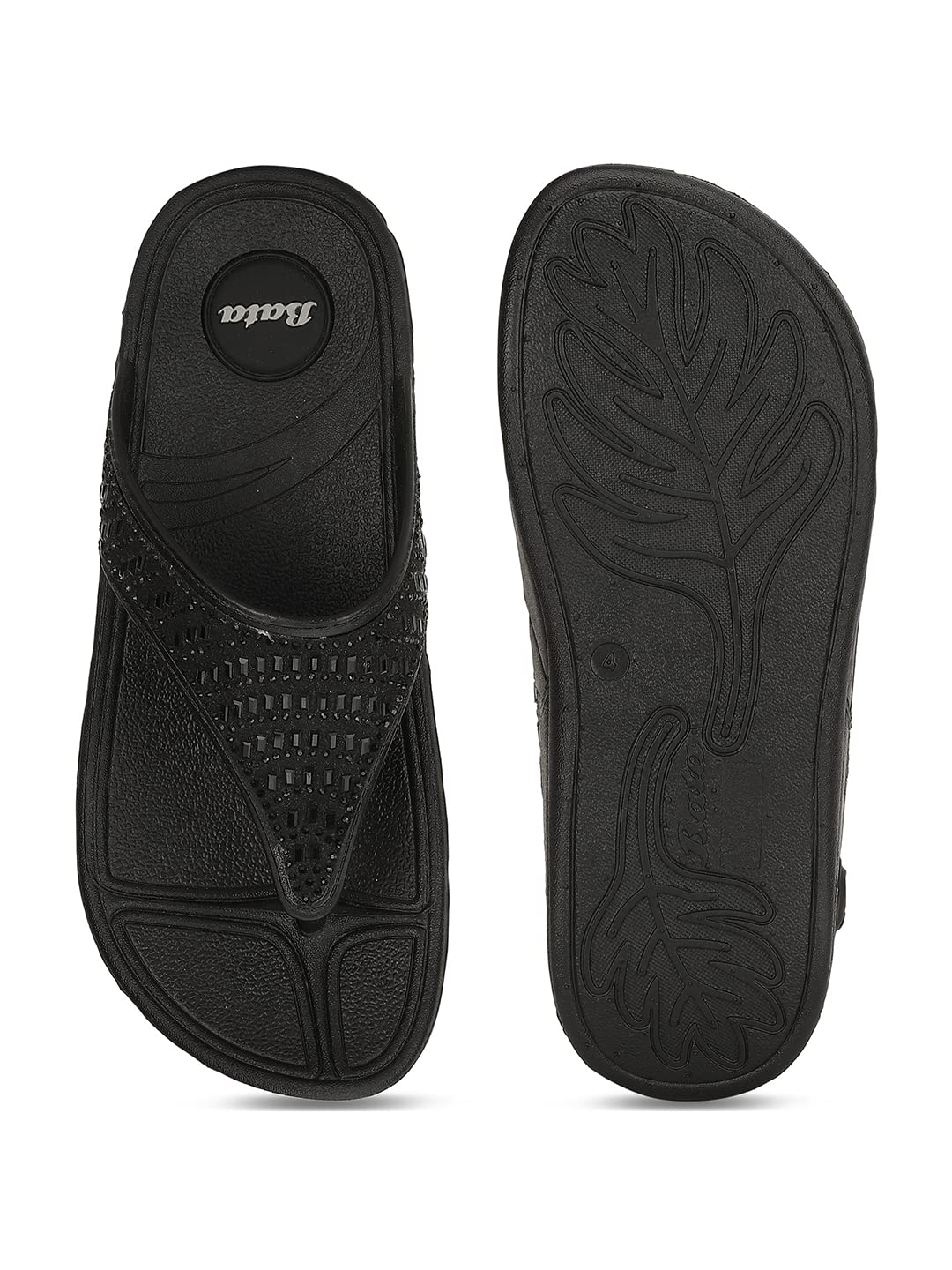 Bata Women's Platform Heel Sandal - Black - Image 4