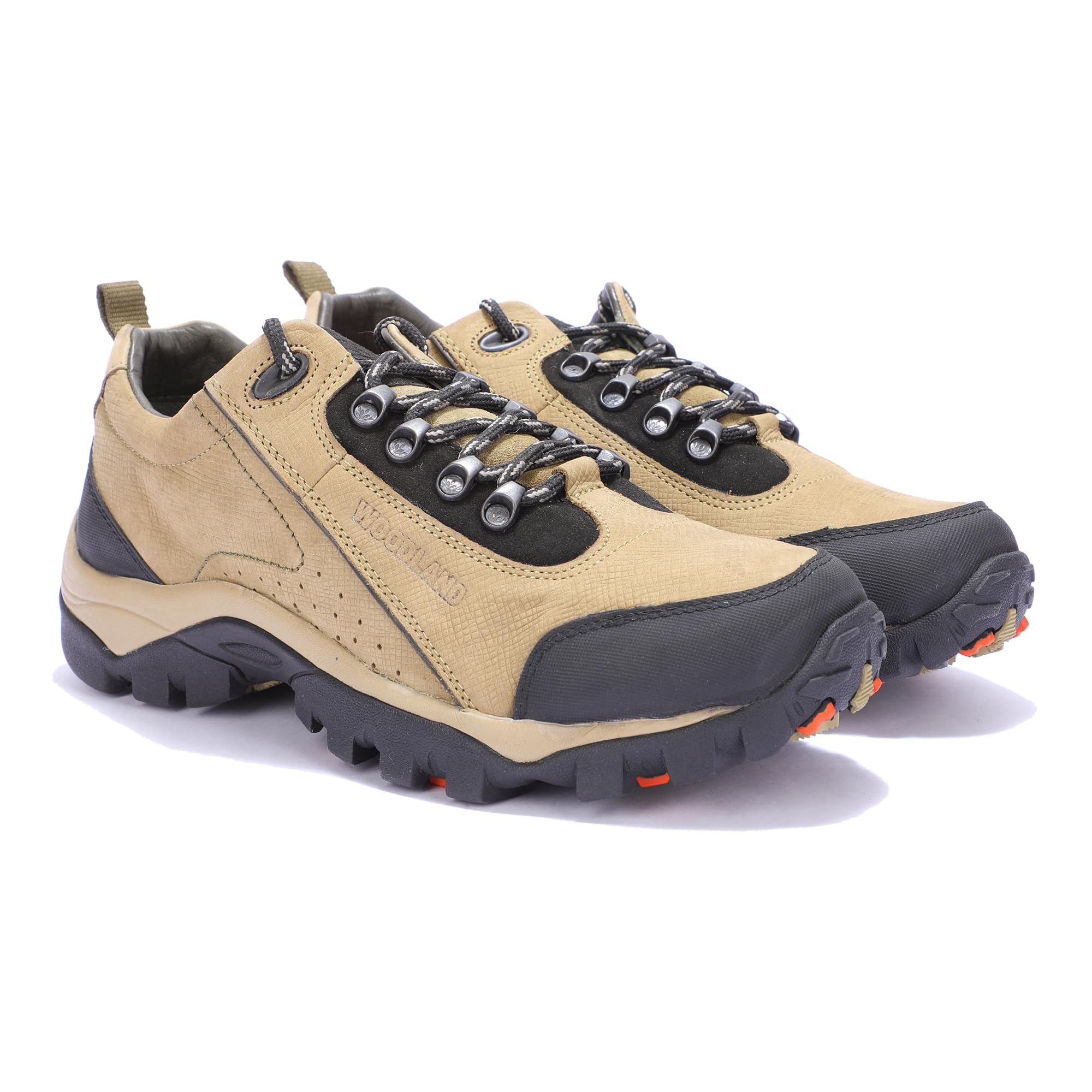 Woodland Men's Khaki Leather Casual Shoes - Image 2