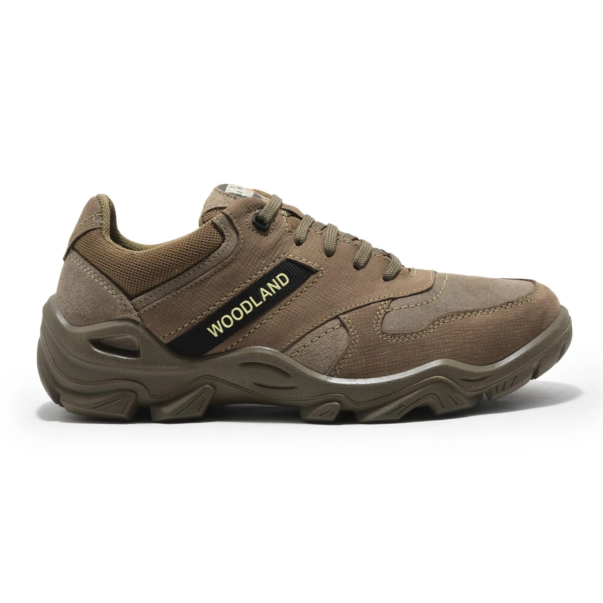 Woodland Men's Dubai Khaki Leather Casual Shoe - Image 2