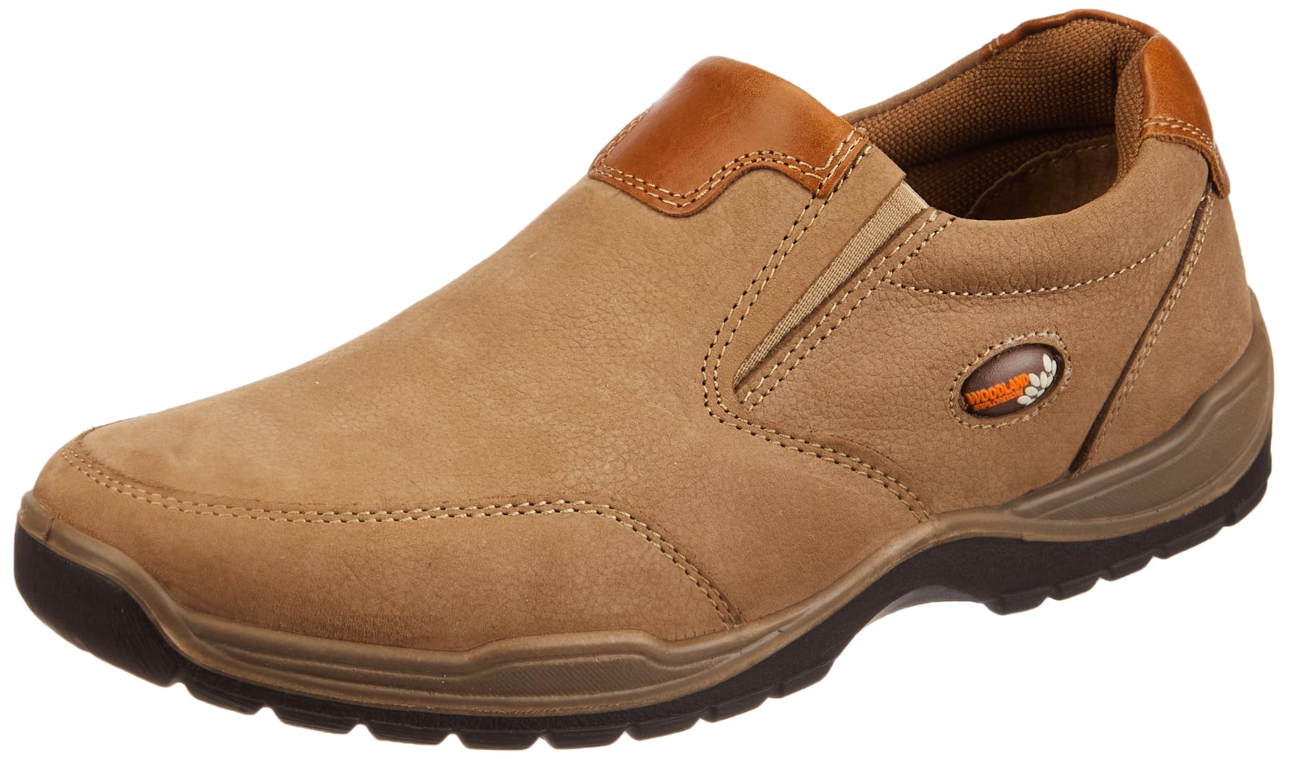 Woodland Men's Nubuk Casual Shoes - DKHAKI