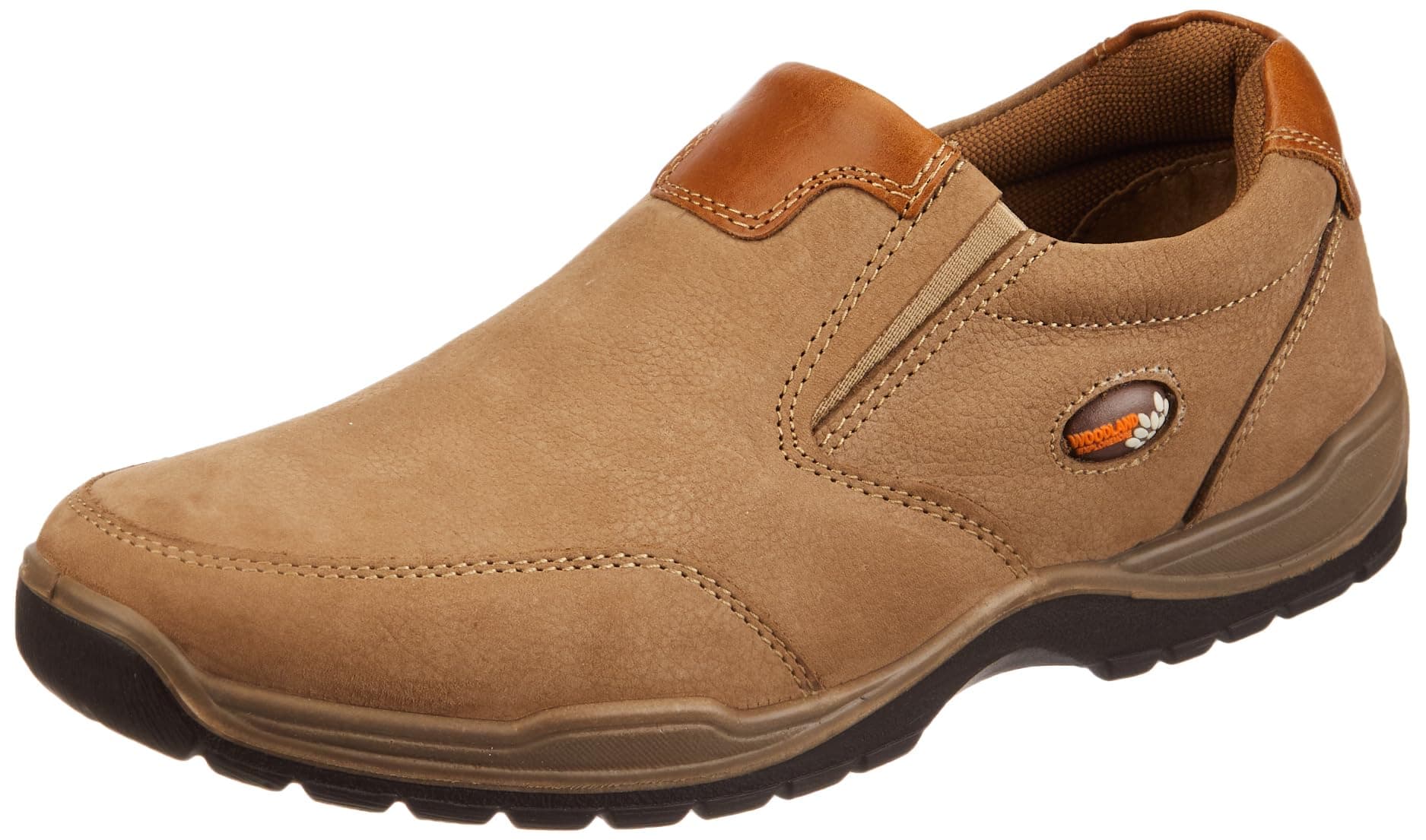 Woodland Men's Nubuk Casual Shoes - DKHAKI