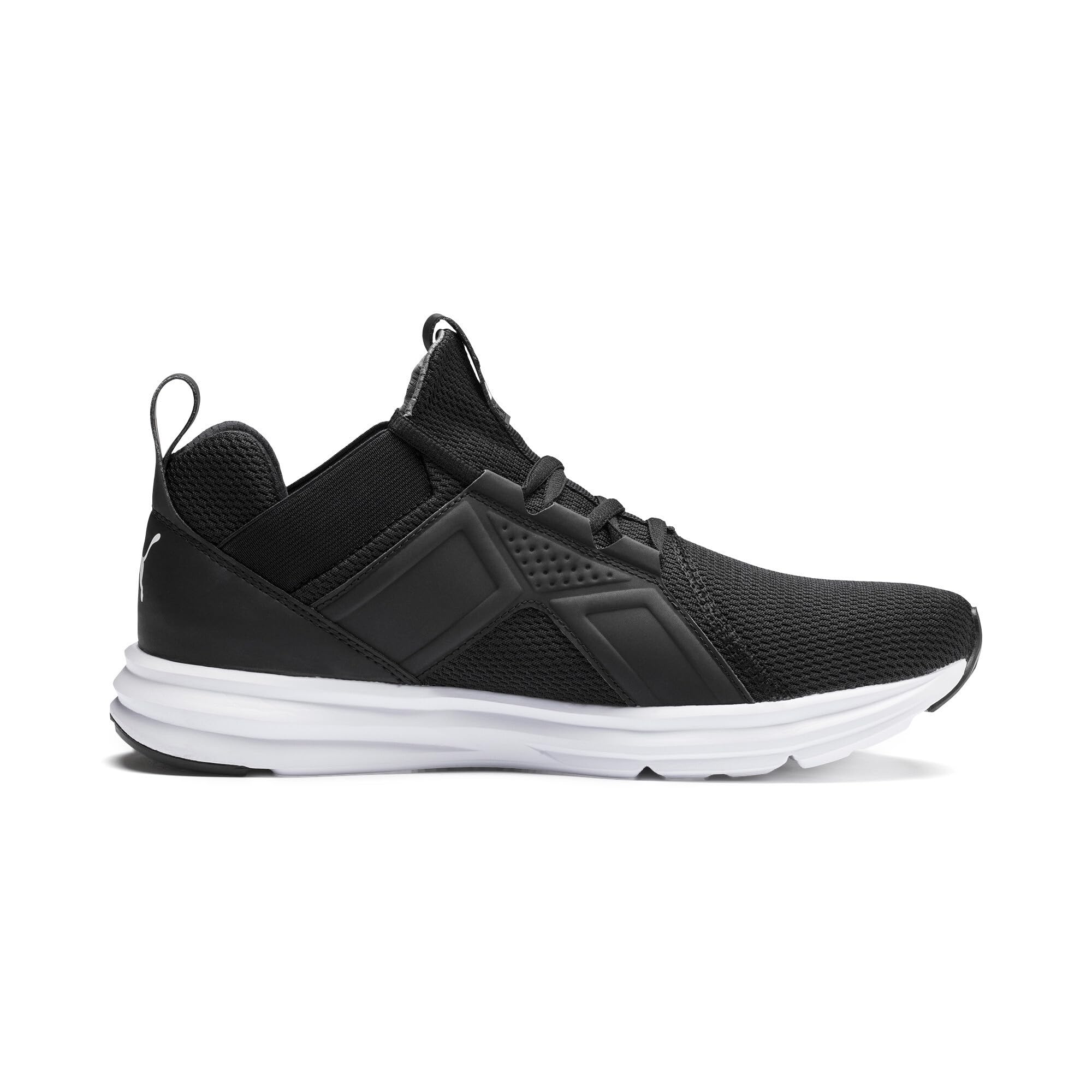 Puma Men Enzo Running Shoe - Black White - Image 5