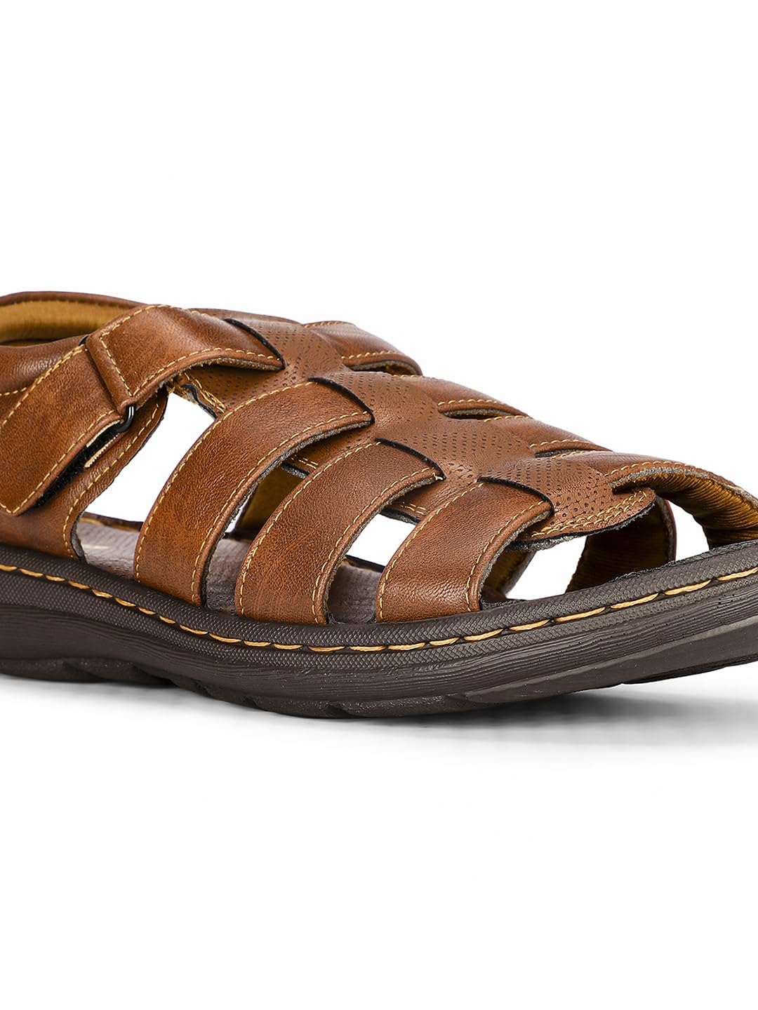 Bata Men's Brown Slip-on Fisherman Sandal - Image 5