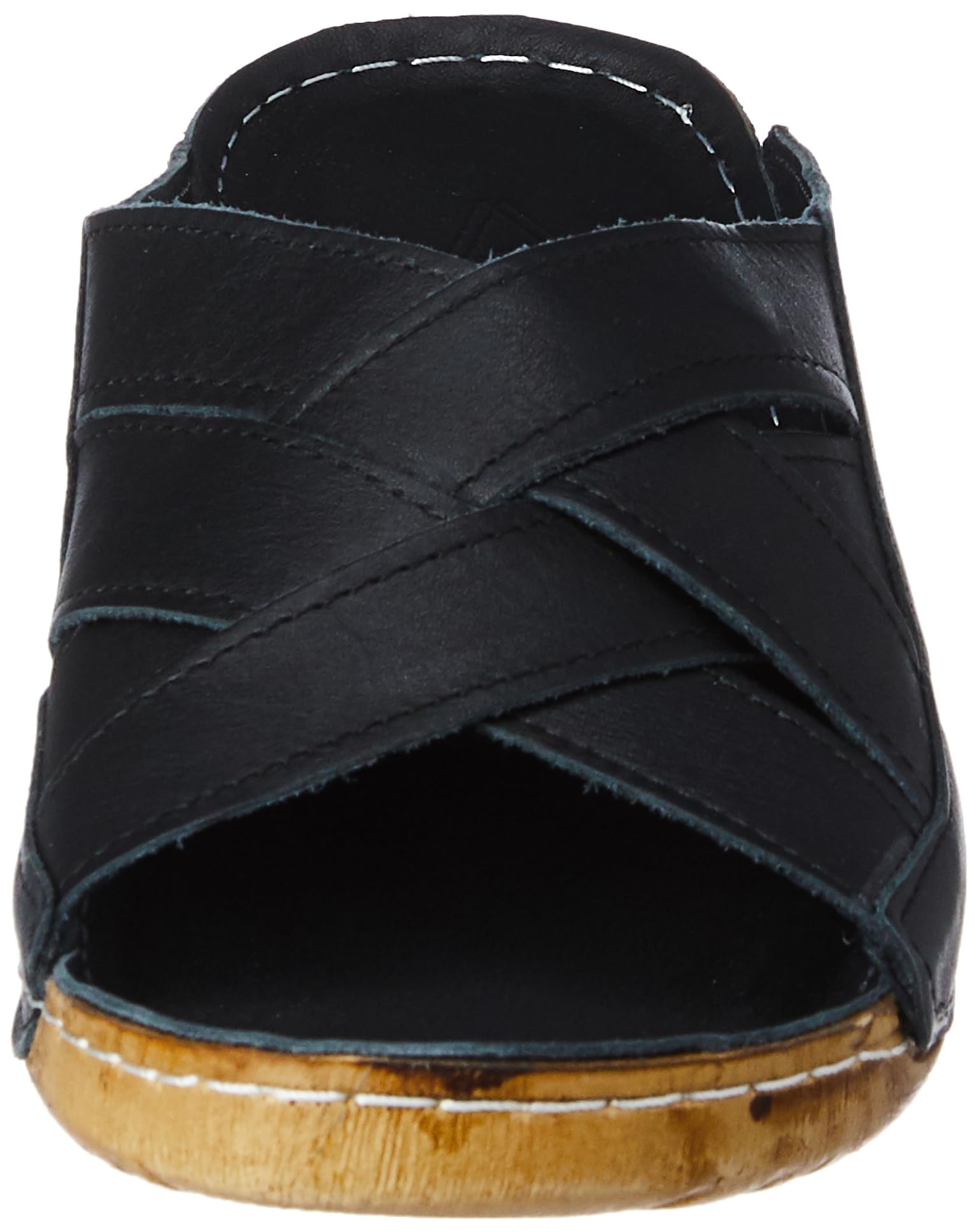 Woodland Women's Black Leather Slipper - Image 3