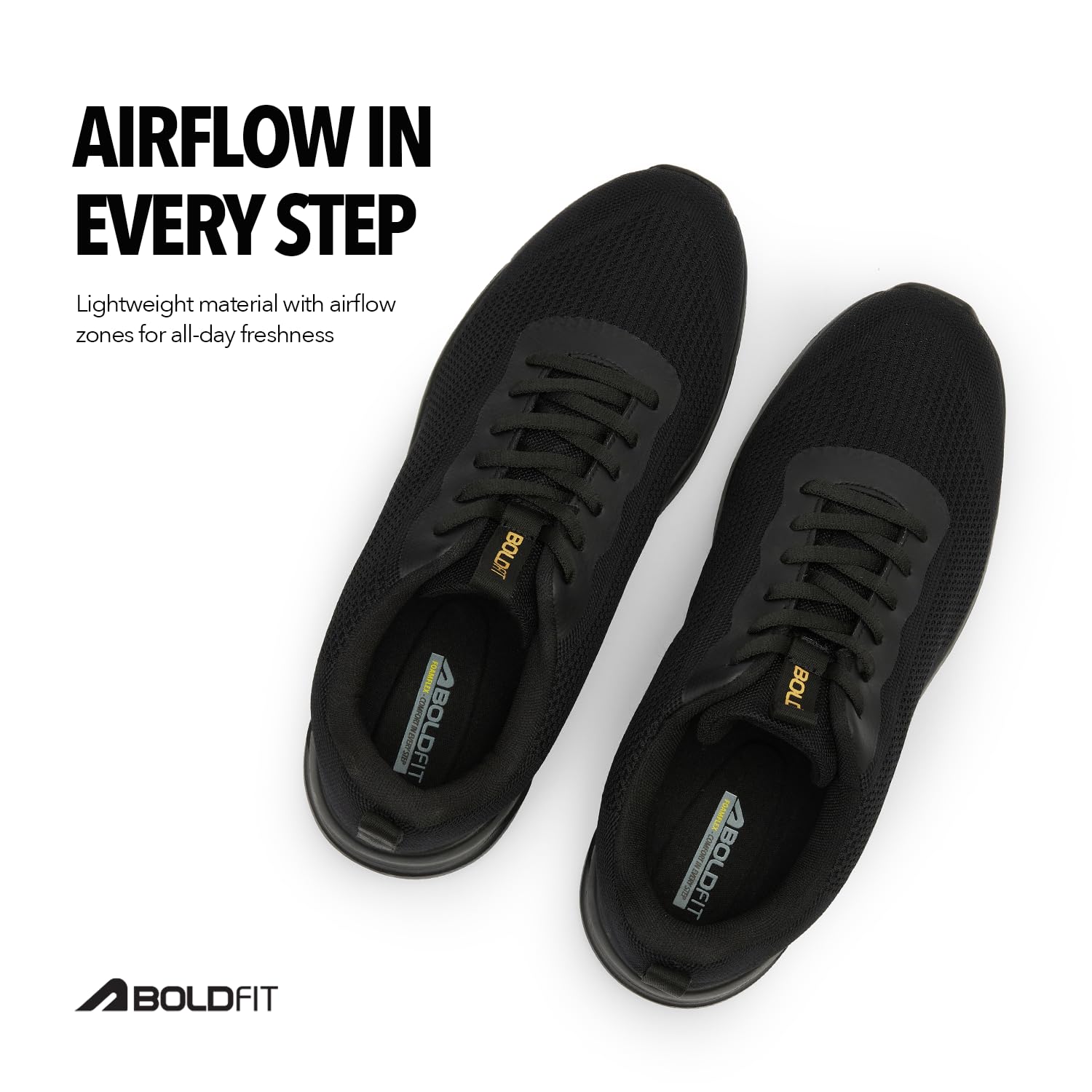 Boldfit Men's Walking Shoes - Comfortable Breathable - Image 3