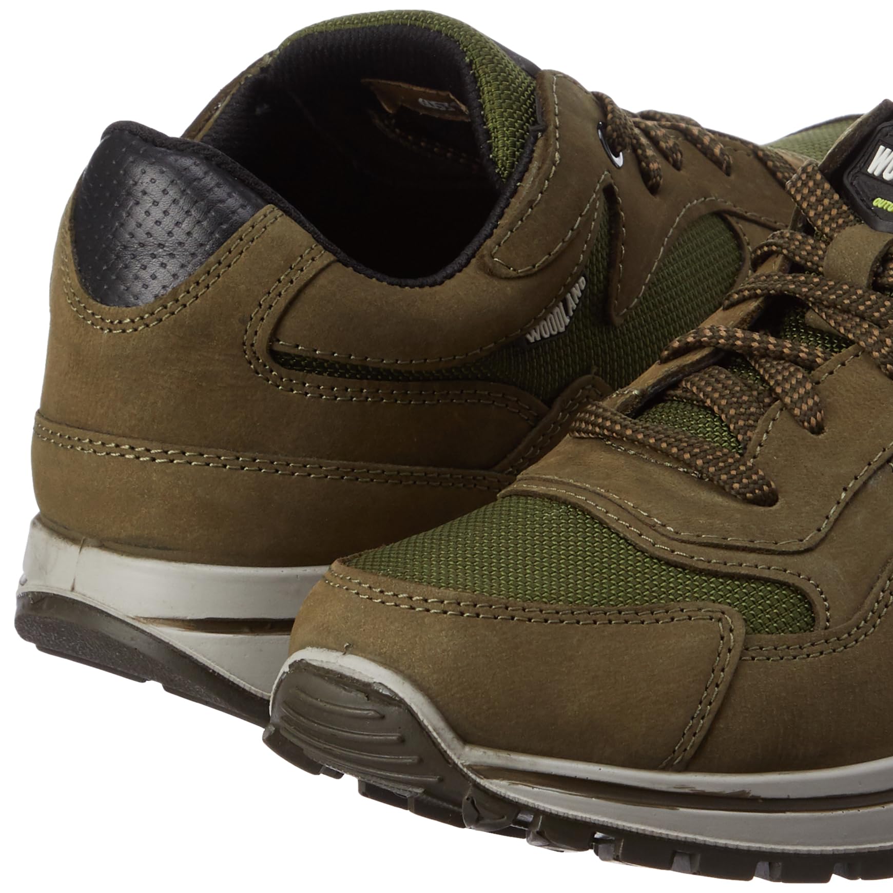 Woodland Men's Olive Green Nubuk Casual Shoes - Image 3