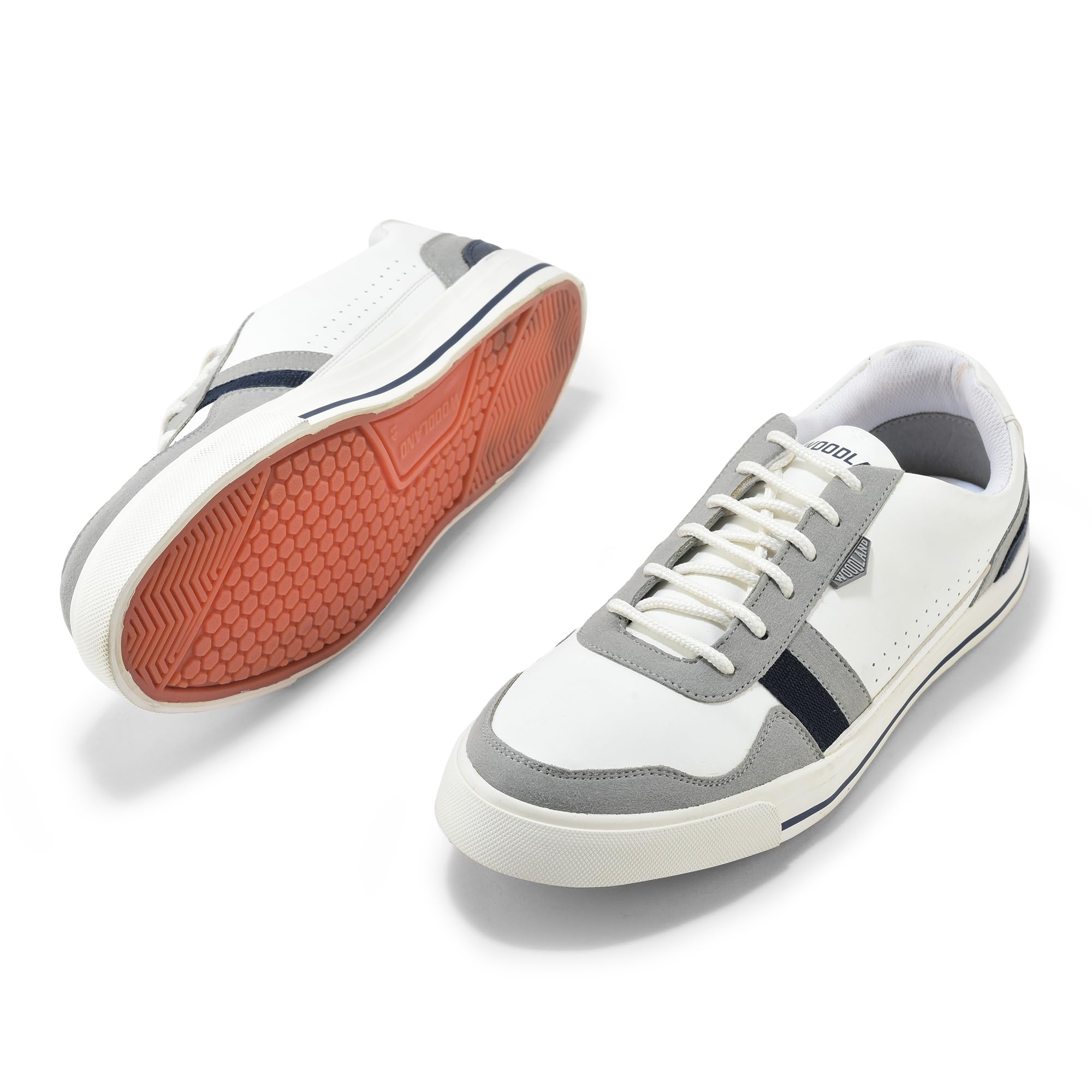 Woodland Men's White PU Casual Shoes - Image 5