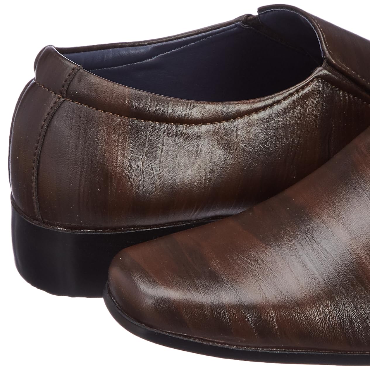 Bata Men's Brown Slip-On Formal Shoes - Image 3