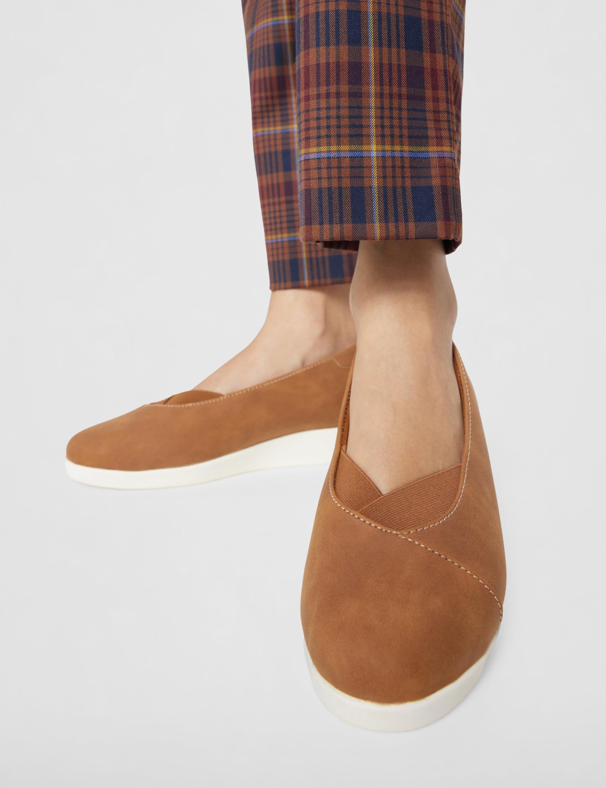 Bata Women's Brown Slip-on Ballerina Shoes - Image 2