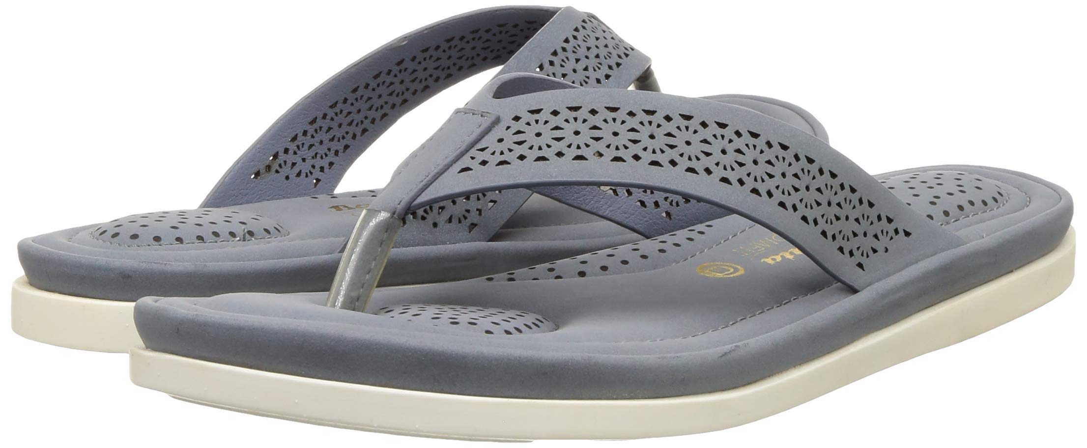 Bata Comfit Sandals for Women - Light Blue - Image 2