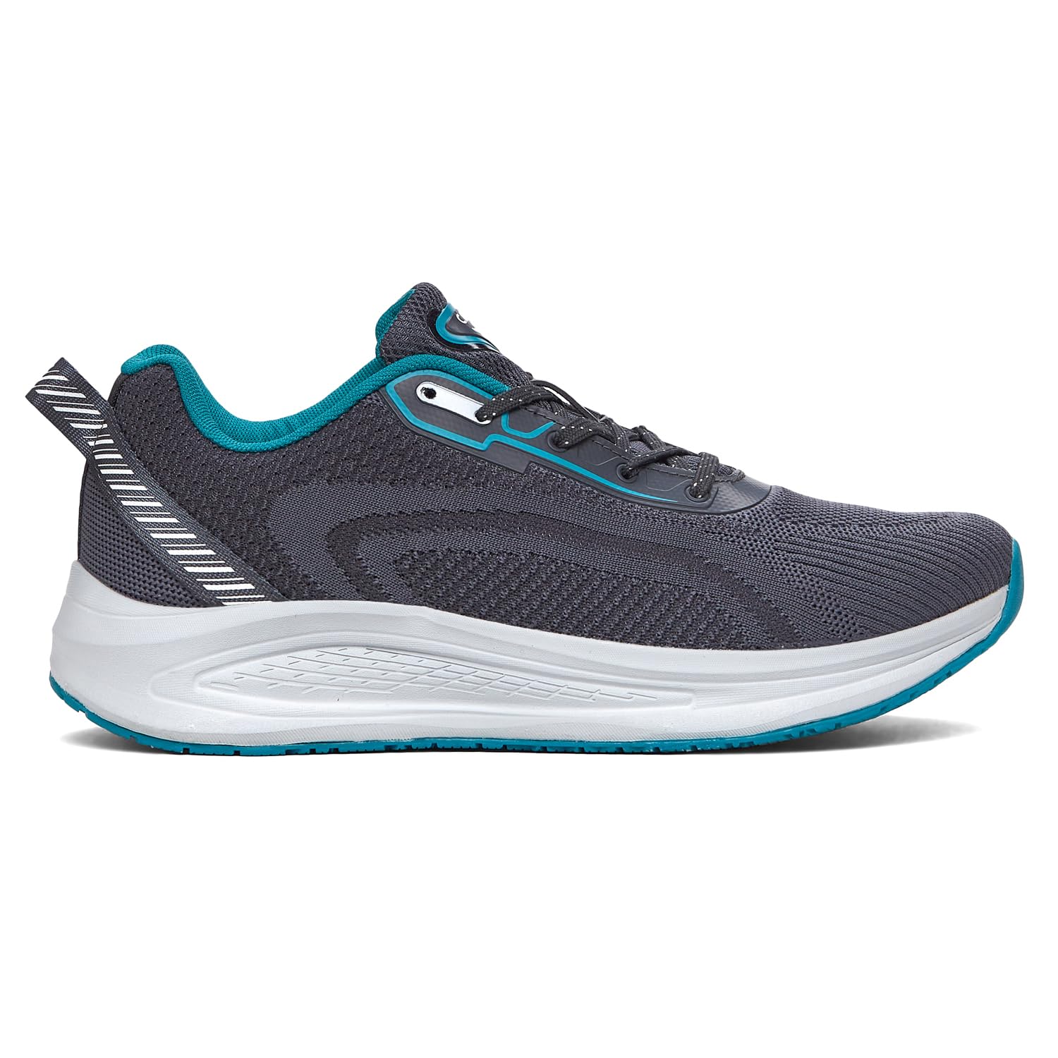 Campus Men's Plush Running Shoes - D.Gry/T.Blue - Image 2