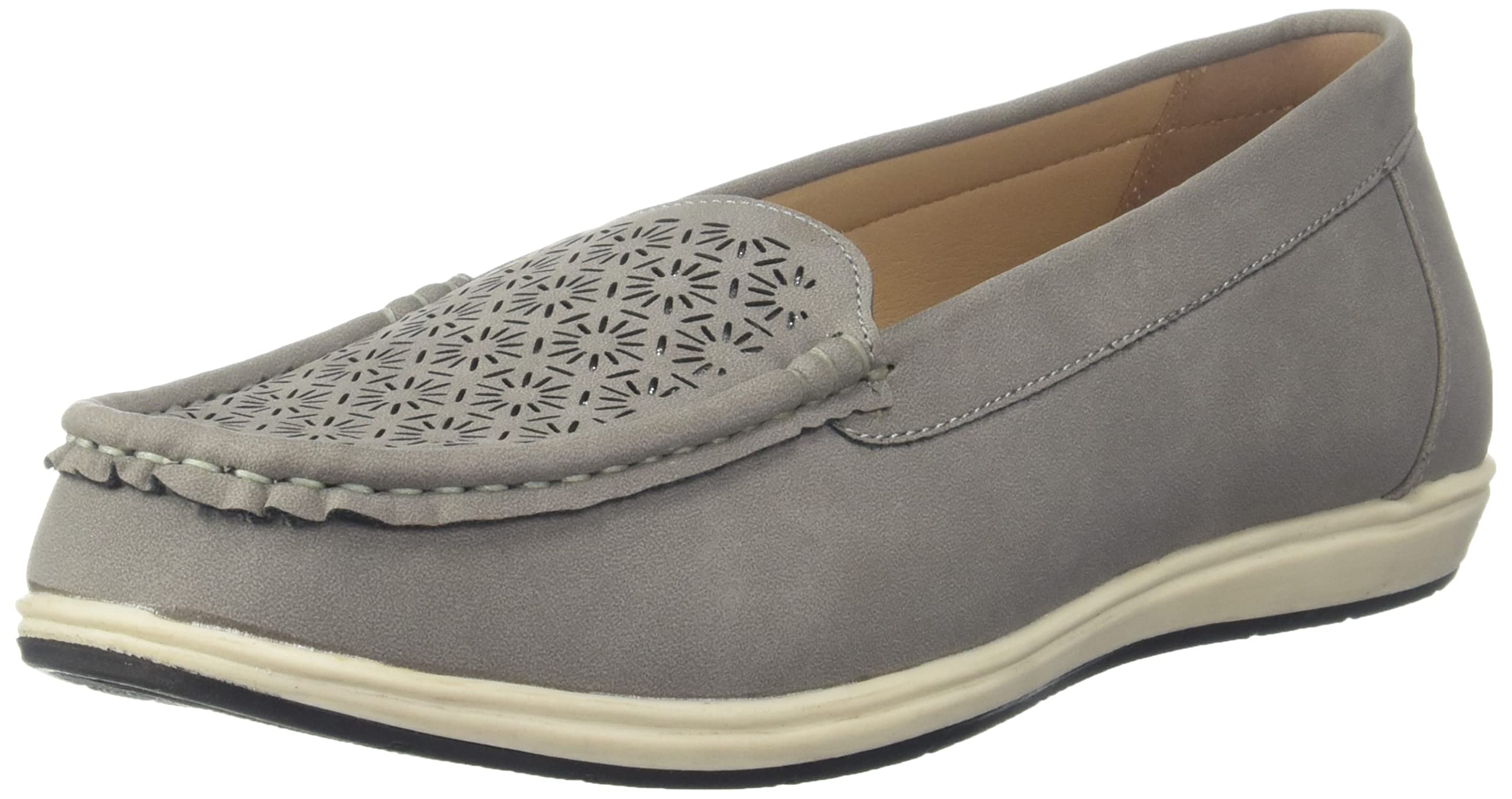 Bata Women's Mario Loafers - Grey