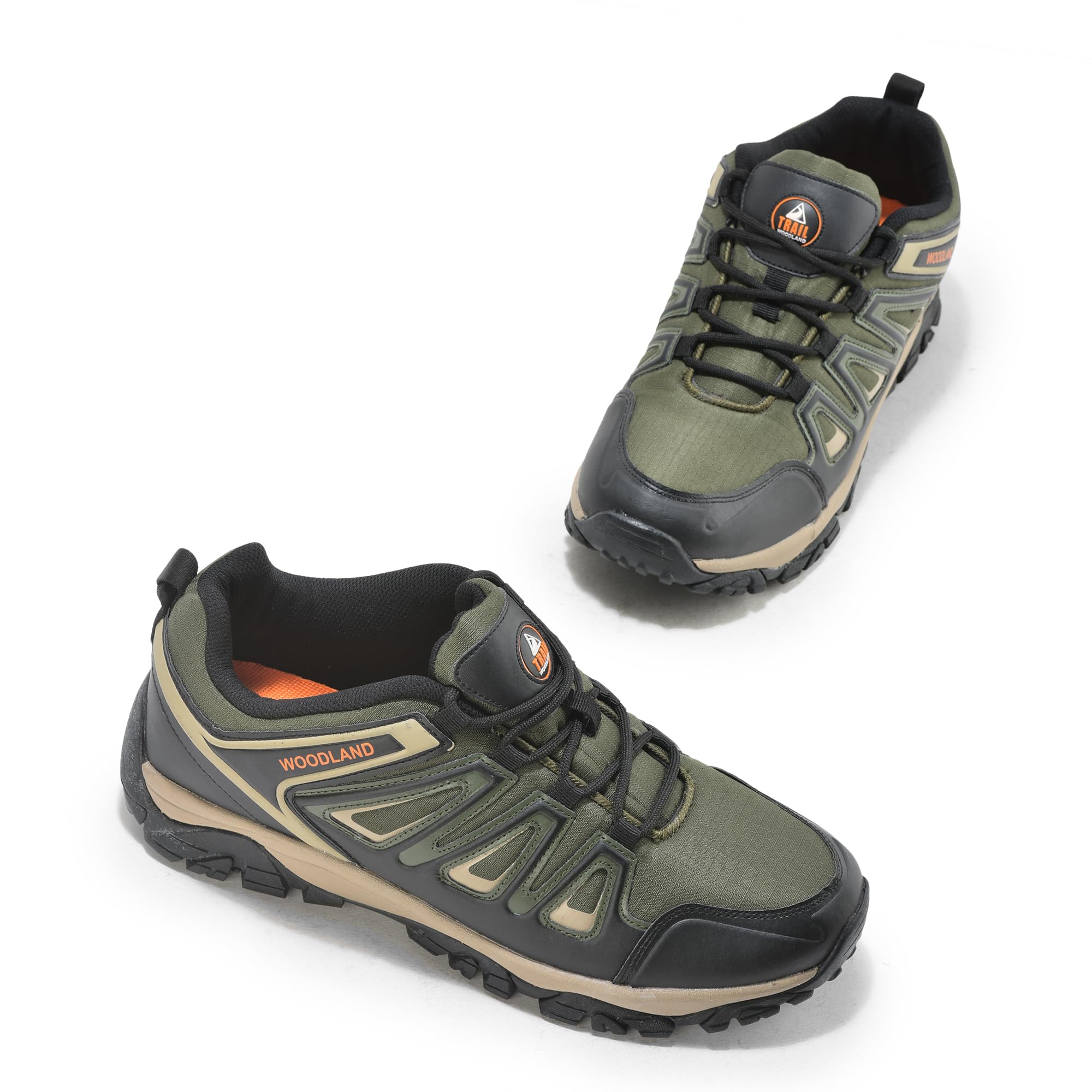 Woodland Men's Mesh Running Shoe - Olive - Image 4