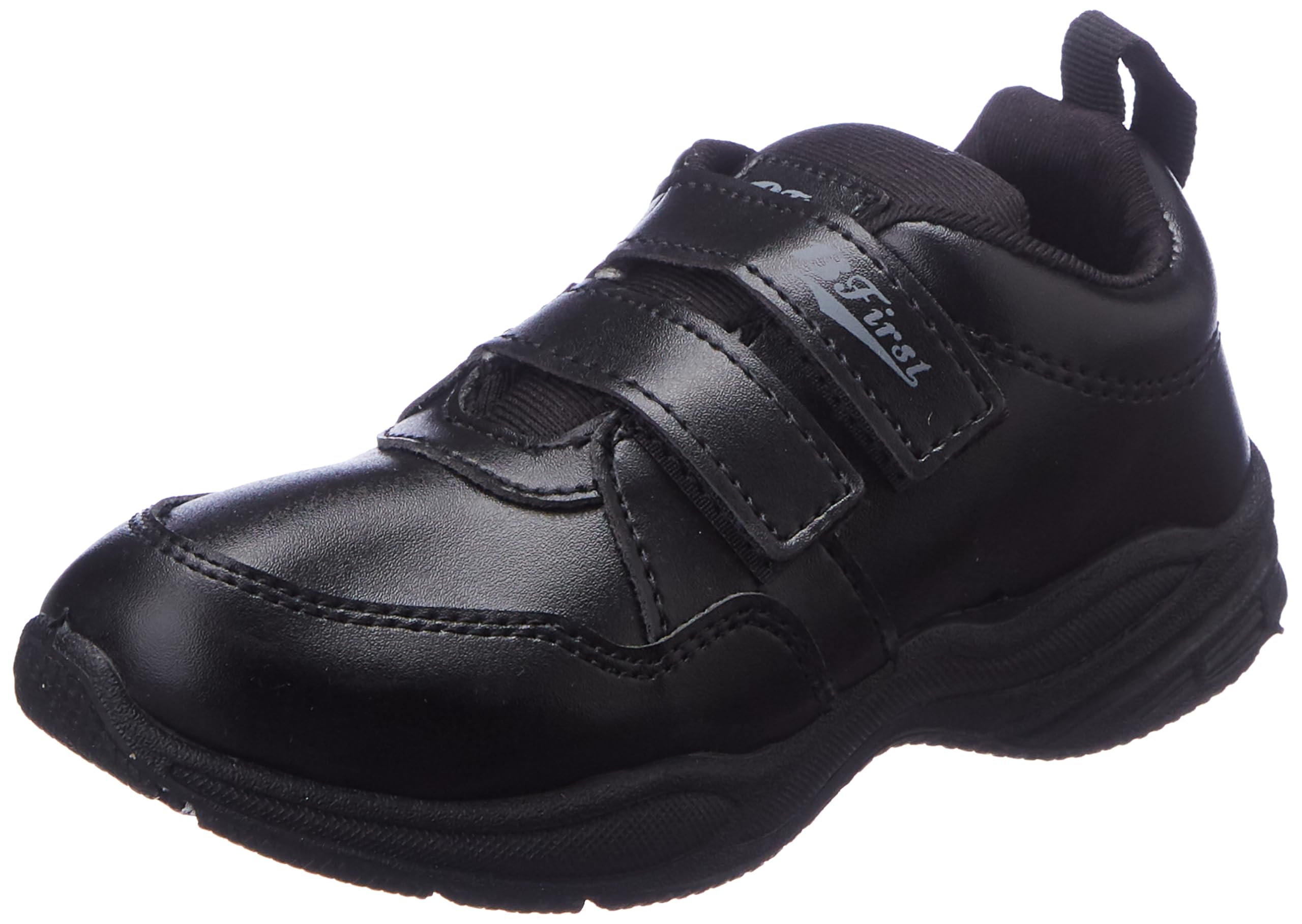 Bata Unisex Black Velcro School Shoes