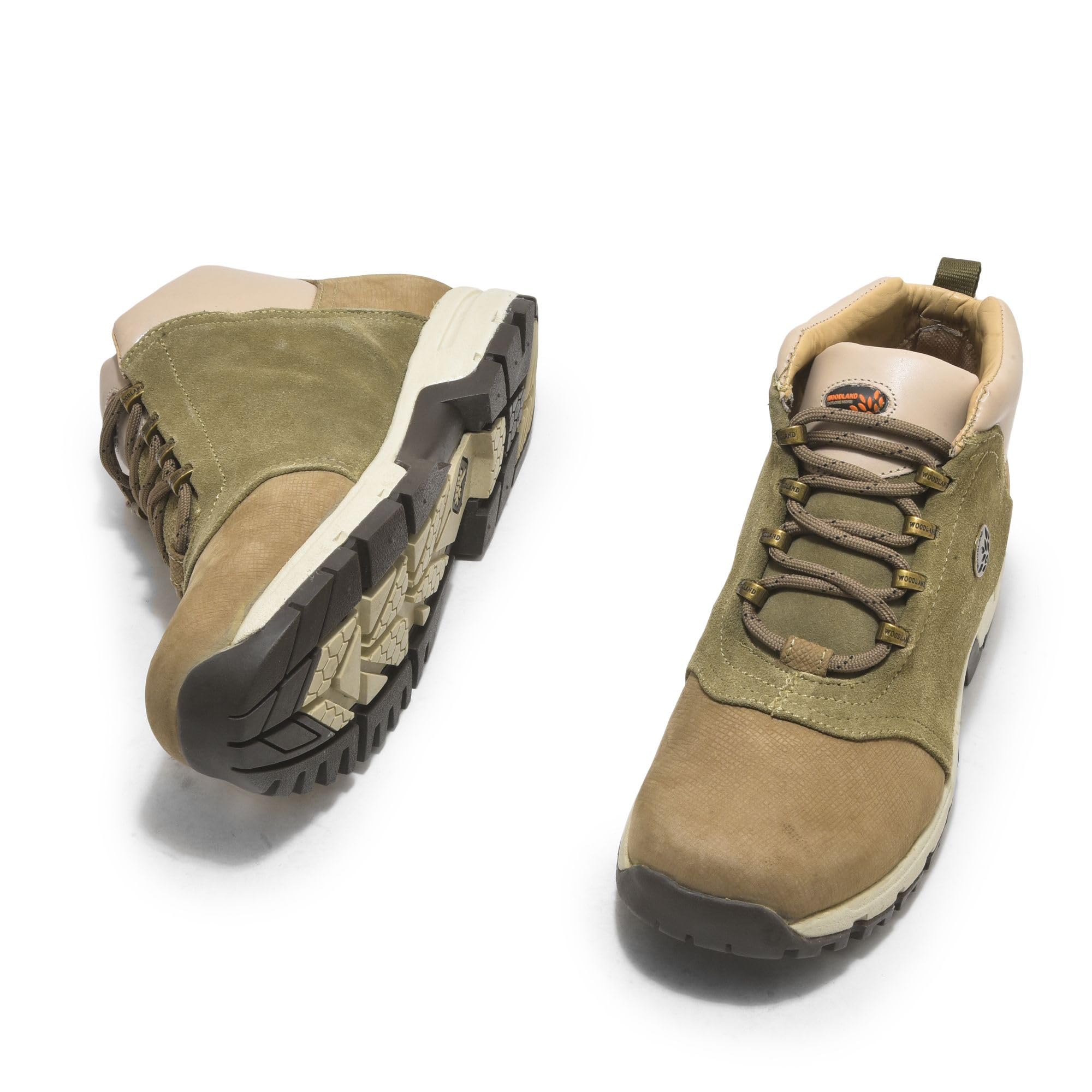 Woodland Men's Khaki Leather Boots - Image 4