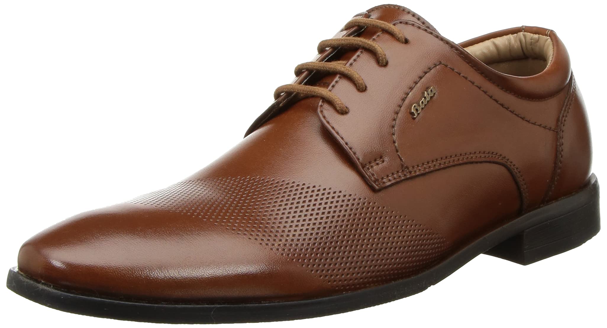 Bata Men's Tan Formal Lace-up Shoes