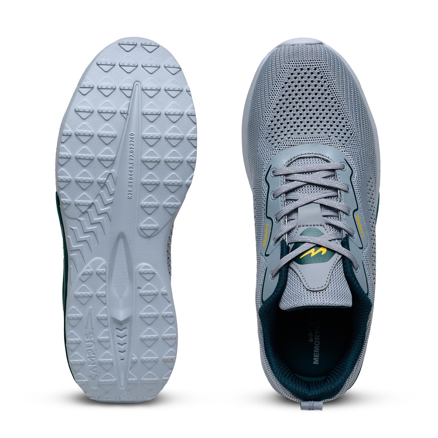 Campus Men's Pivot Running Shoes - Gry Teal - Image 5