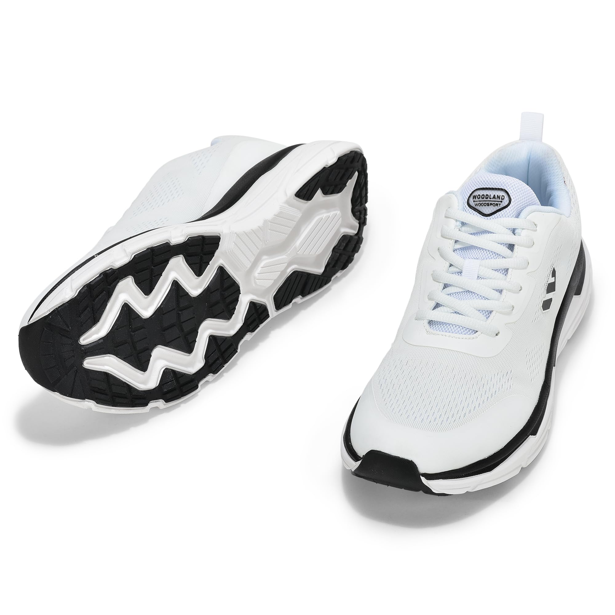 Woodland Men's White Mesh Sports Shoes - Image 5