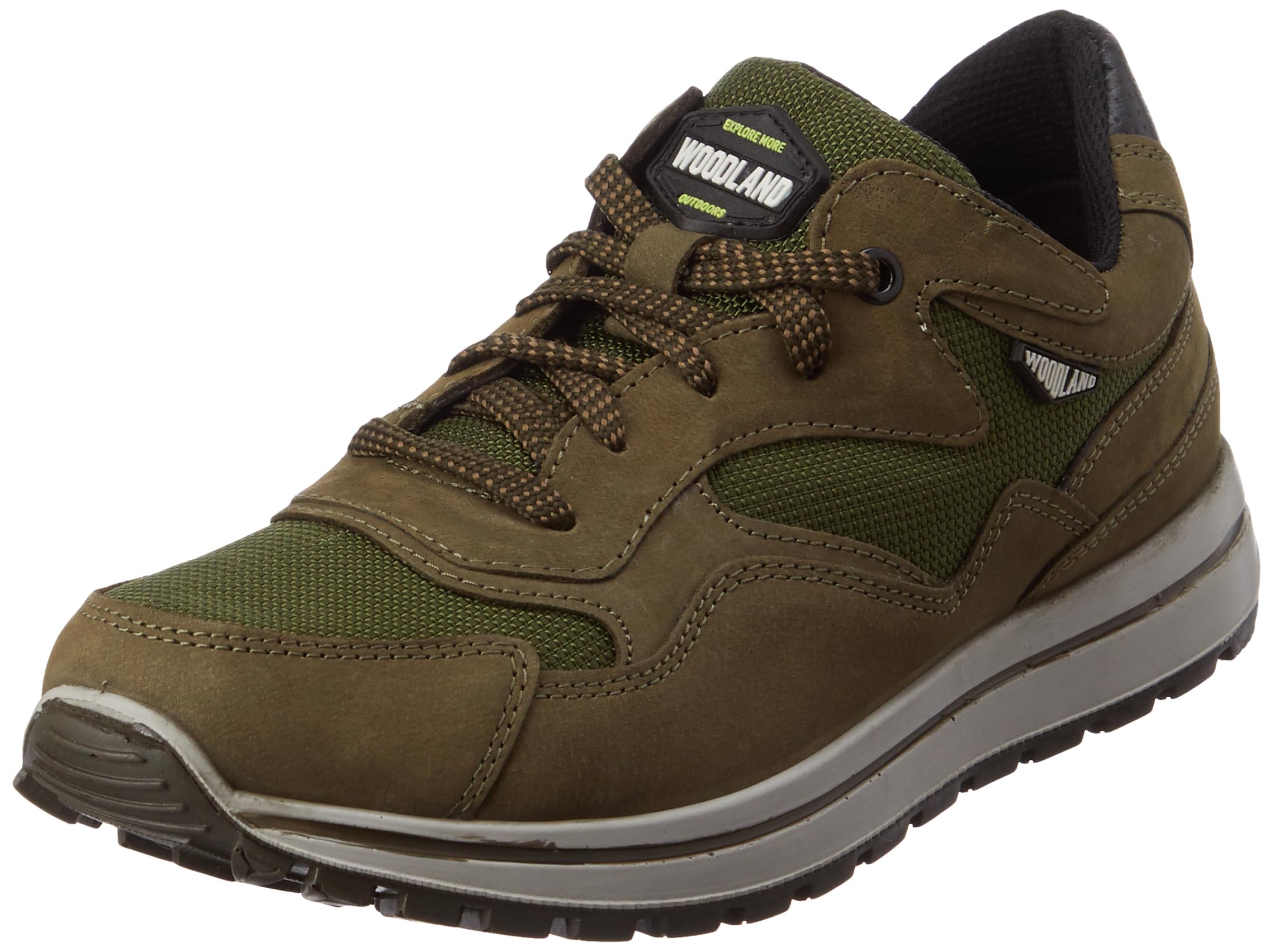 Woodland Men's Olive Green Nubuk Casual Shoes